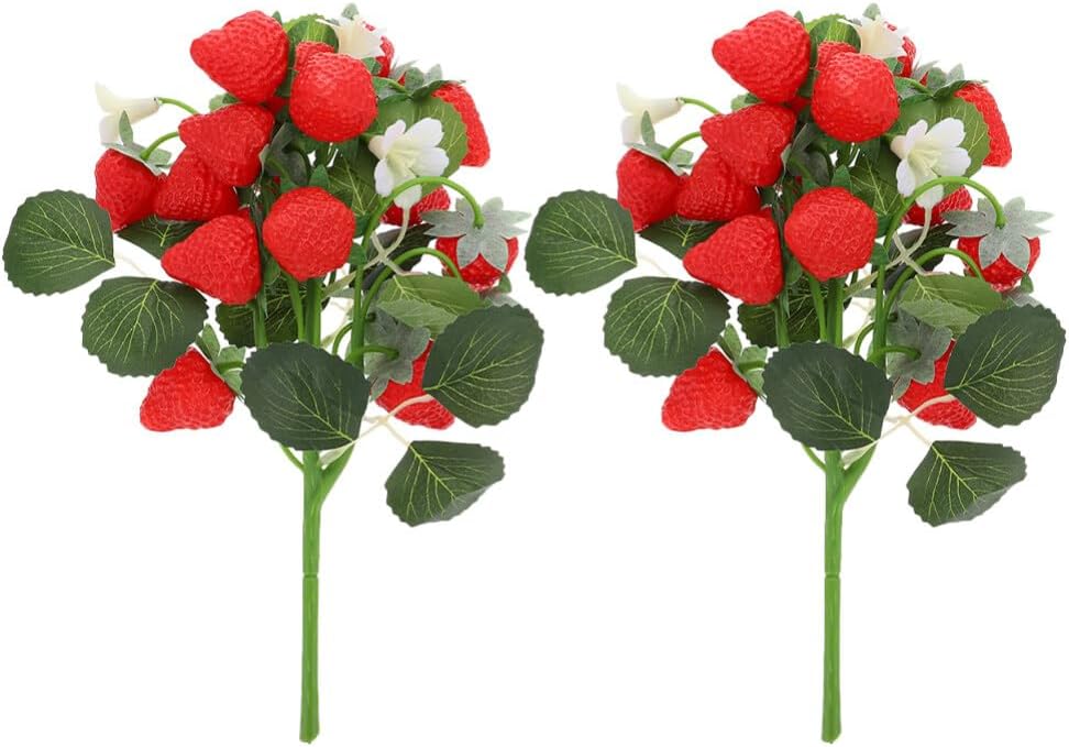 Alipis Artificial Strawberries for Decor and Centerpieces