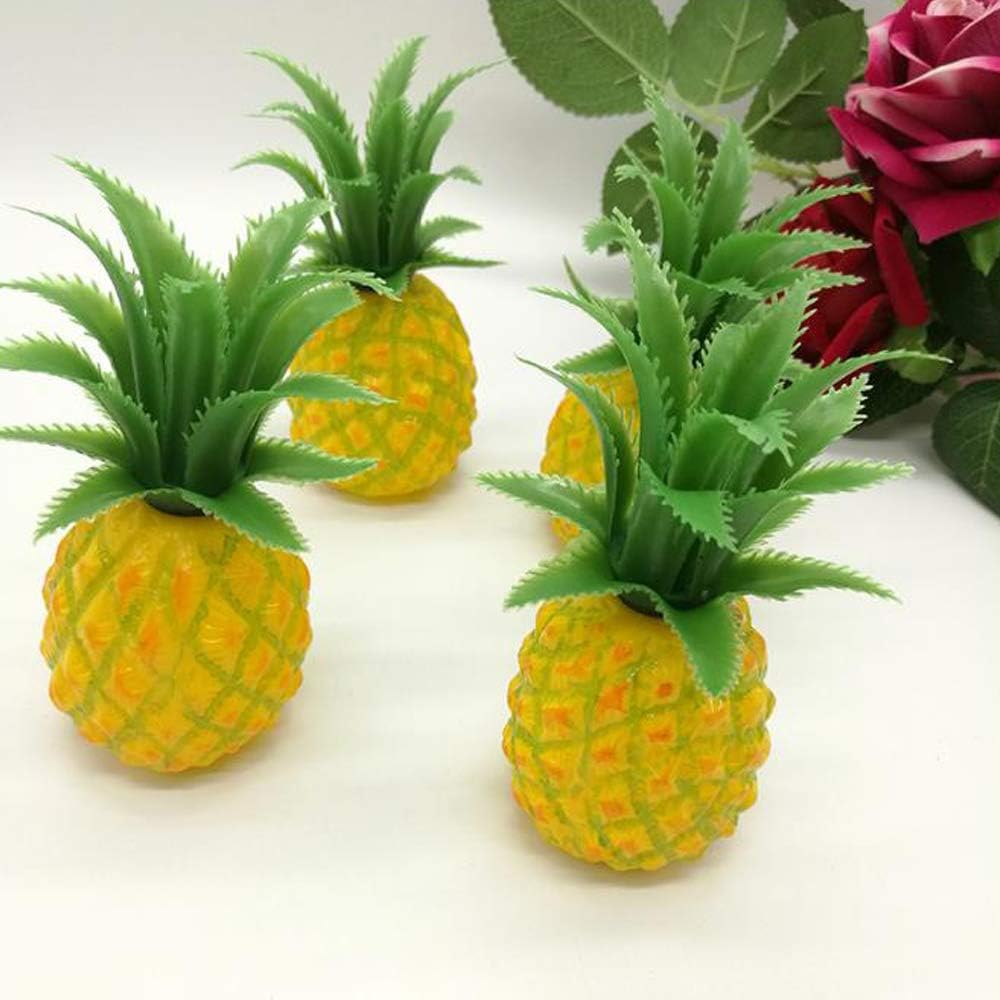 Lifelike Fake Pineapple Artificial Fruit 3 Pcs Decoration