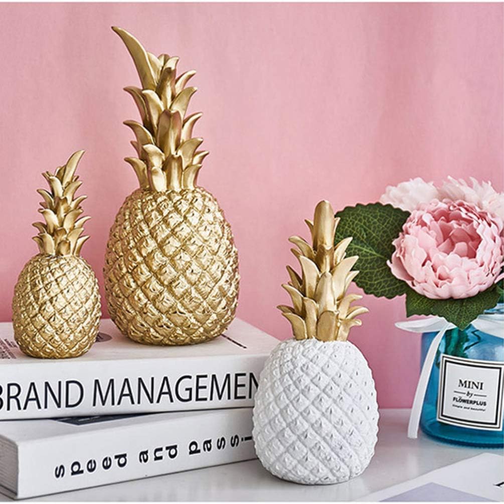 Yardwe Resin Pineapple Decor Figurine Party Display