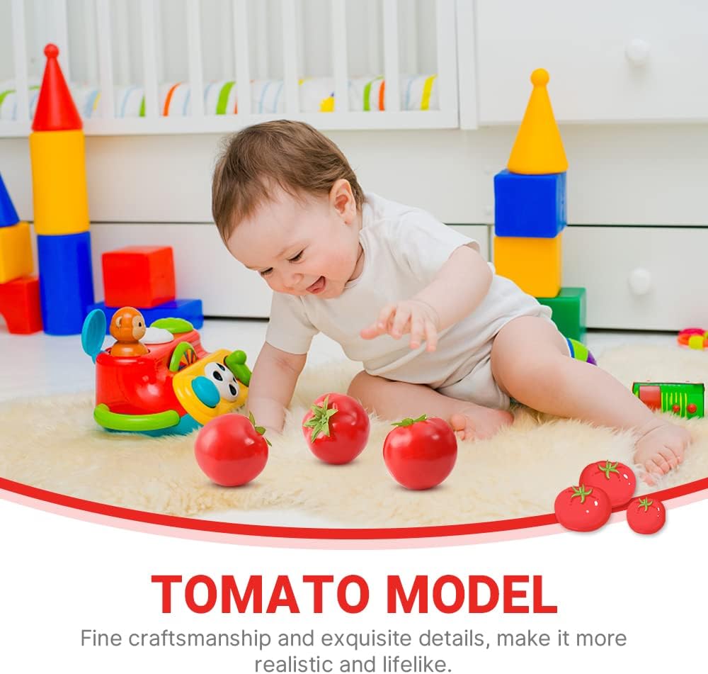 8pcs Artificial Tomatoes for Kitchen Decor and Photography Props