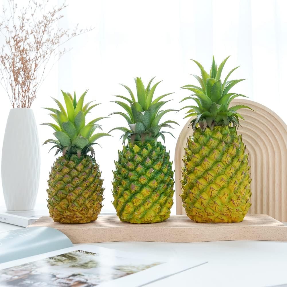 QIRMIZI 2 Pack Artificial Pineapple - Realistic Decor Fruit
