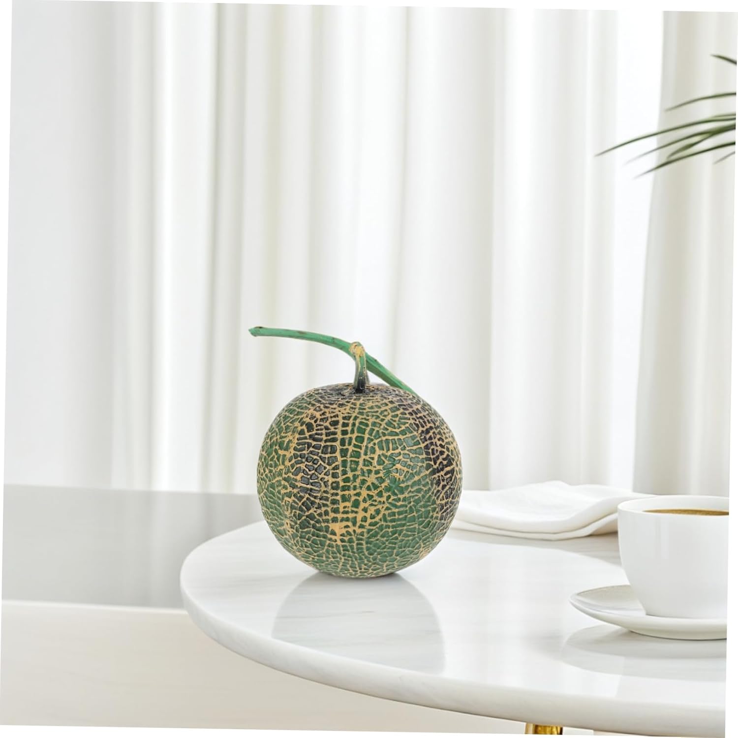Realistic Artificial Cantaloupe Model for Home Decor