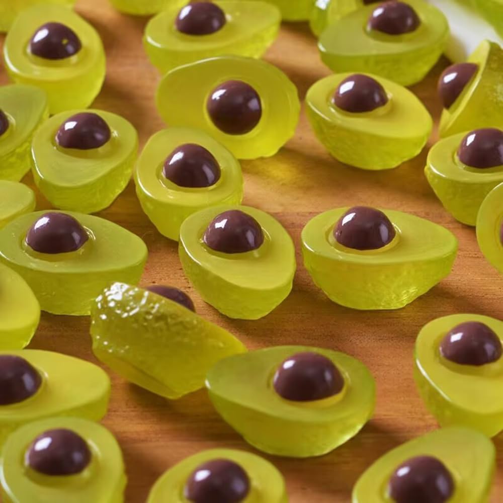 20 Pcs Glow In The Dark Mini Avocado Figurines