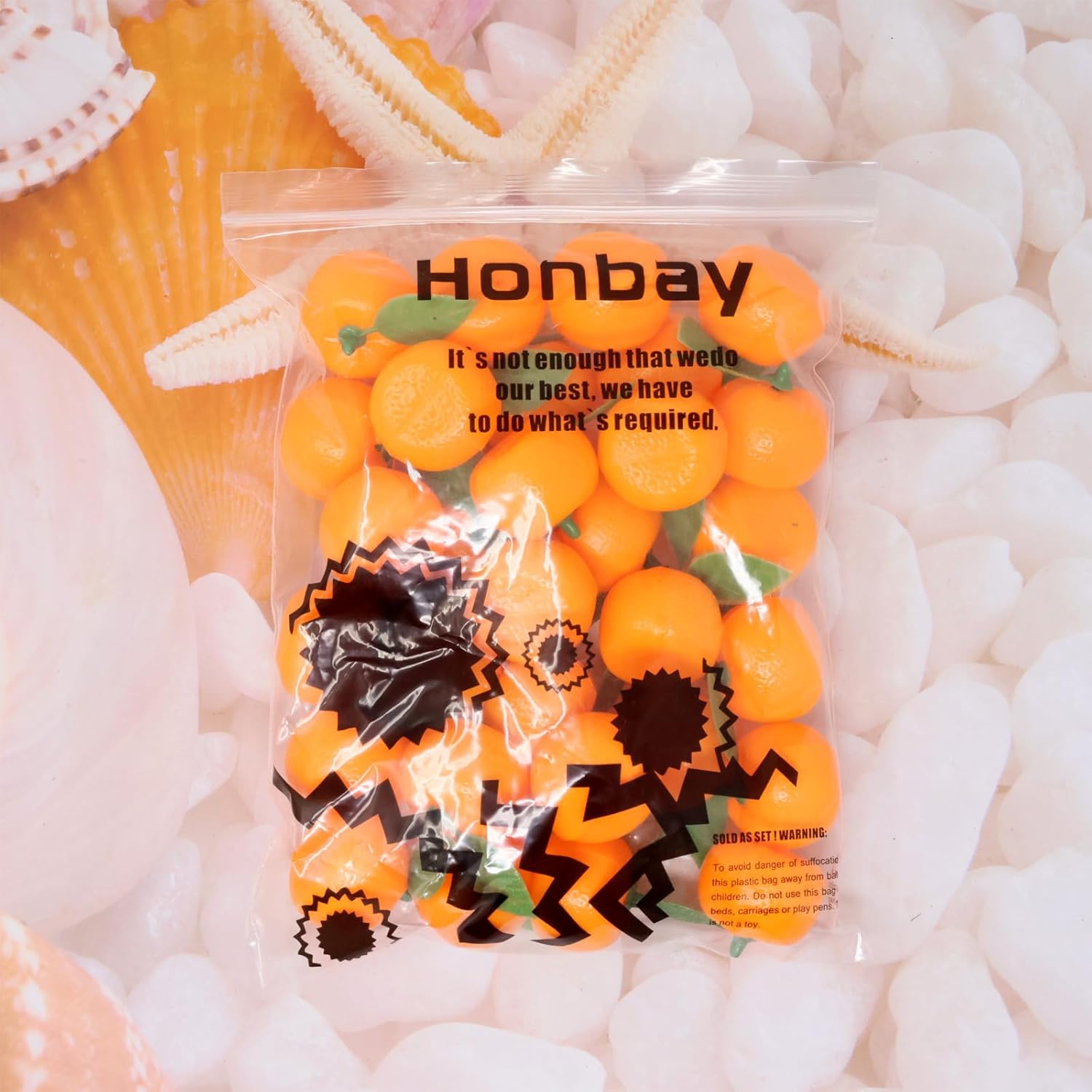Honbay 30PCS Realistic Artificial Plastic Oranges