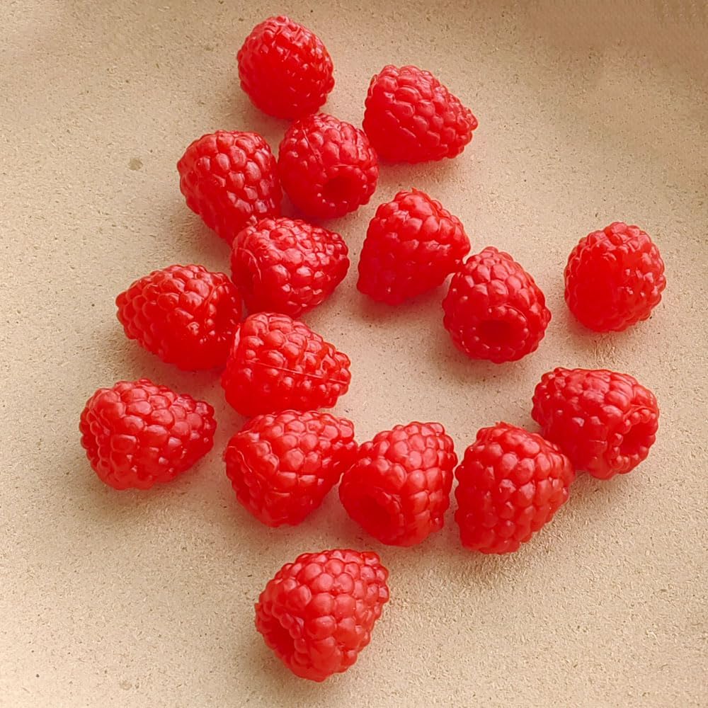 20pcs Artificial Raspberry Realistic Red Decoration Props