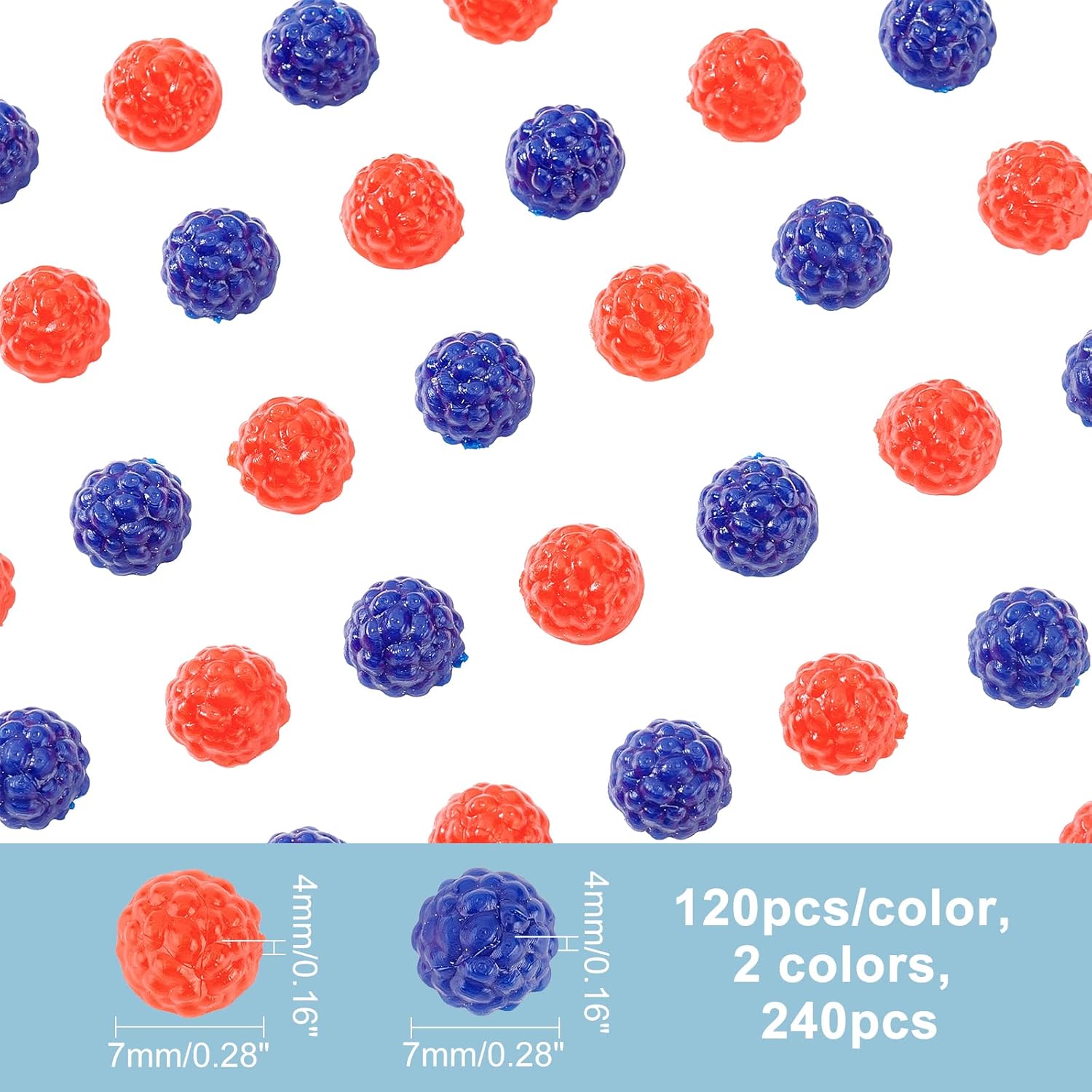 OLYCRAFT 240pcs Artificial Raspberry Decorations for DIY Crafts