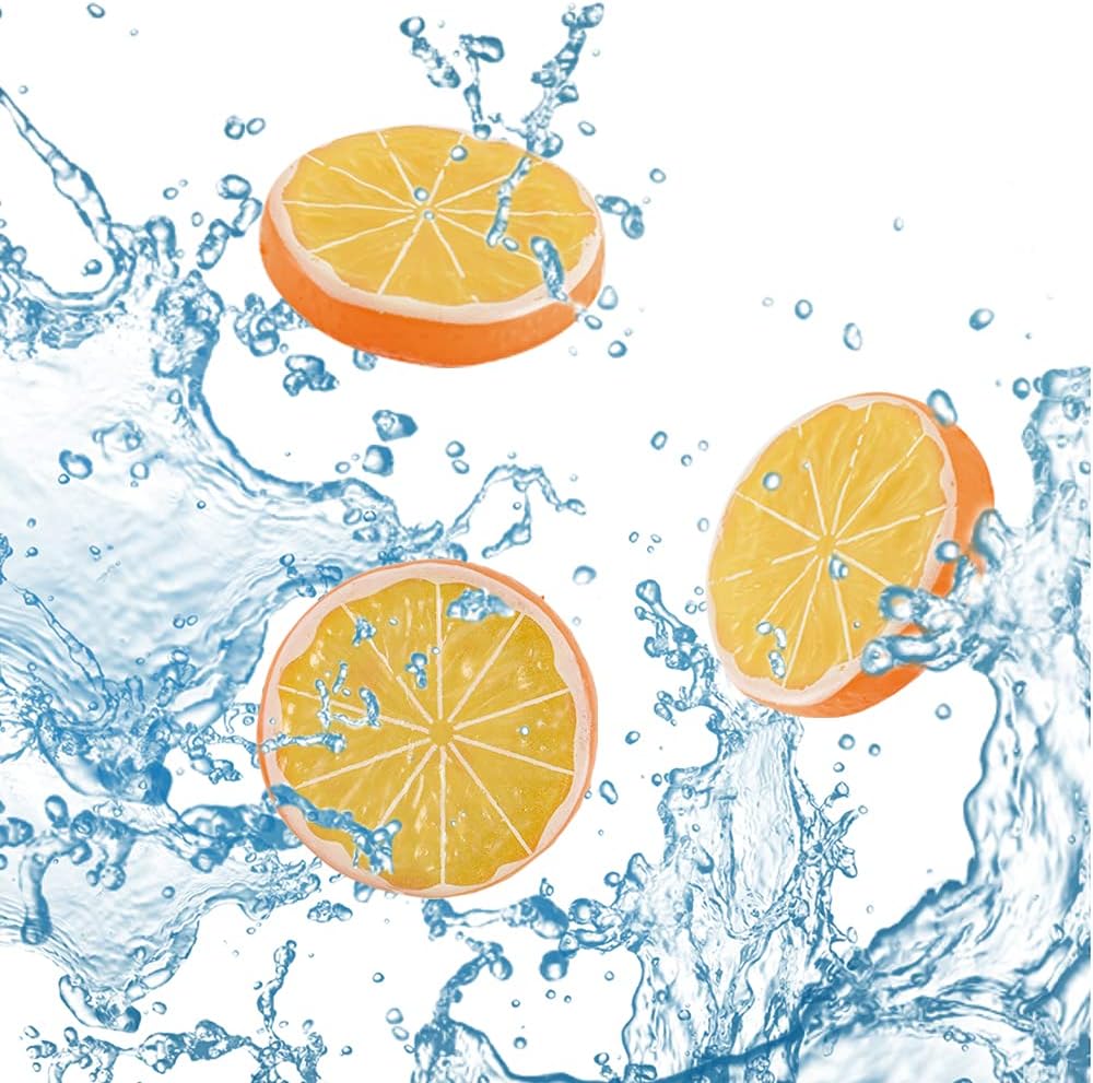 Hagao Fake Orange Slices Artificial Fruit 10 pcs