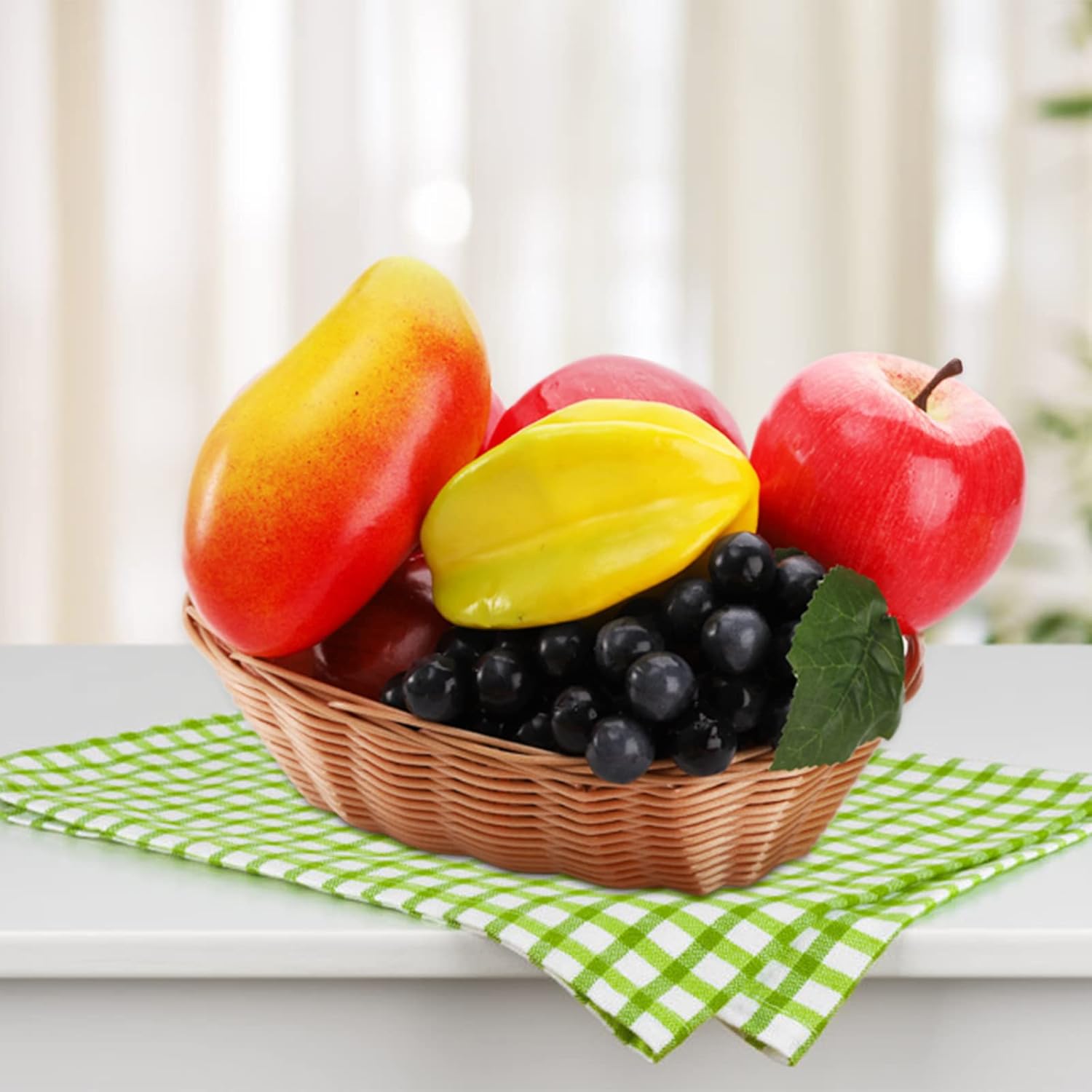 ZEAYEA 28 Pcs Artificial Fruit Decor Set