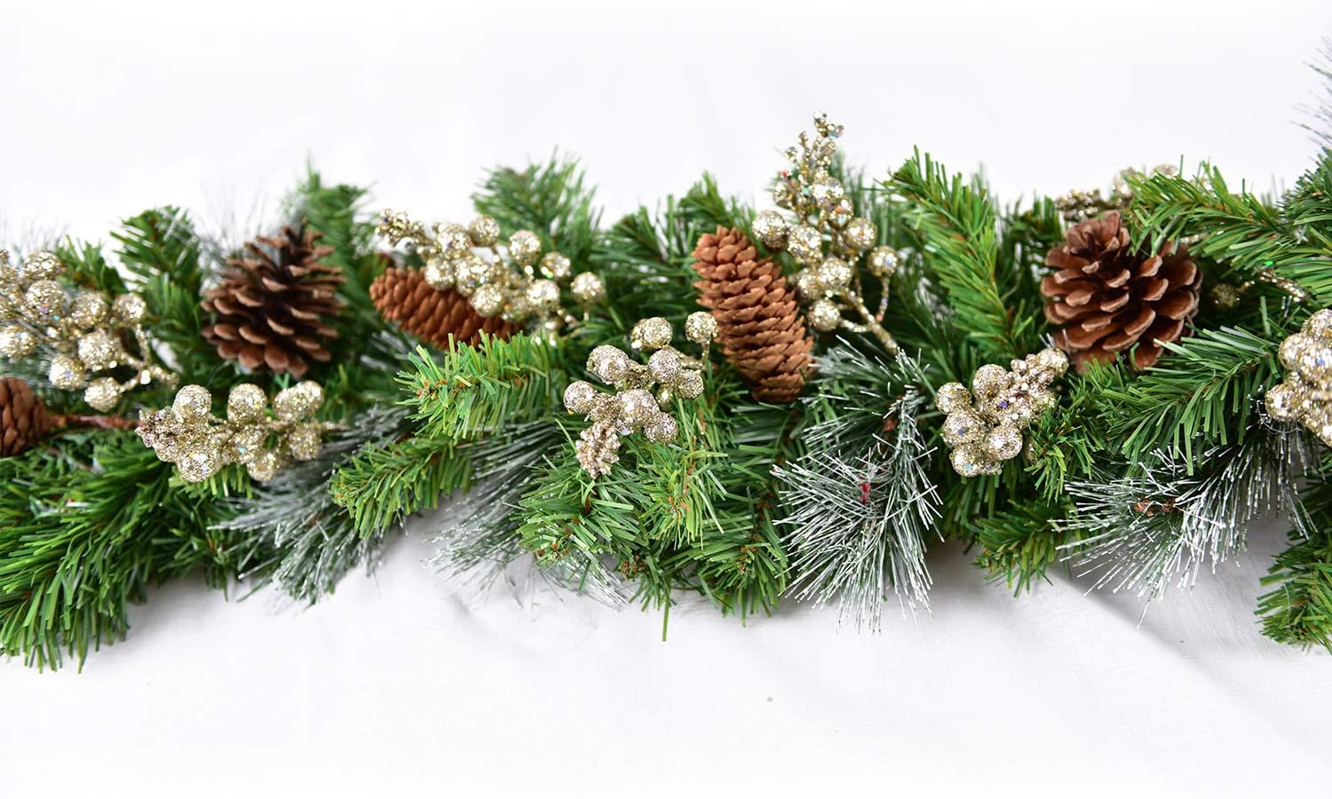 14 Pack Glitter Berry Stems for Christmas Decor