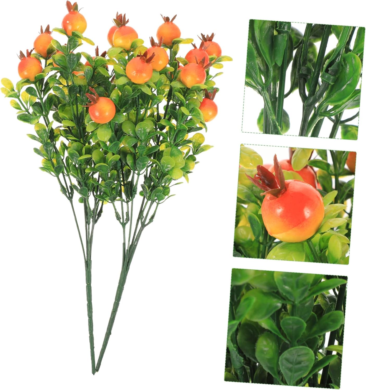 2Pcs Artificial Fruit Plants Set for Home Decor