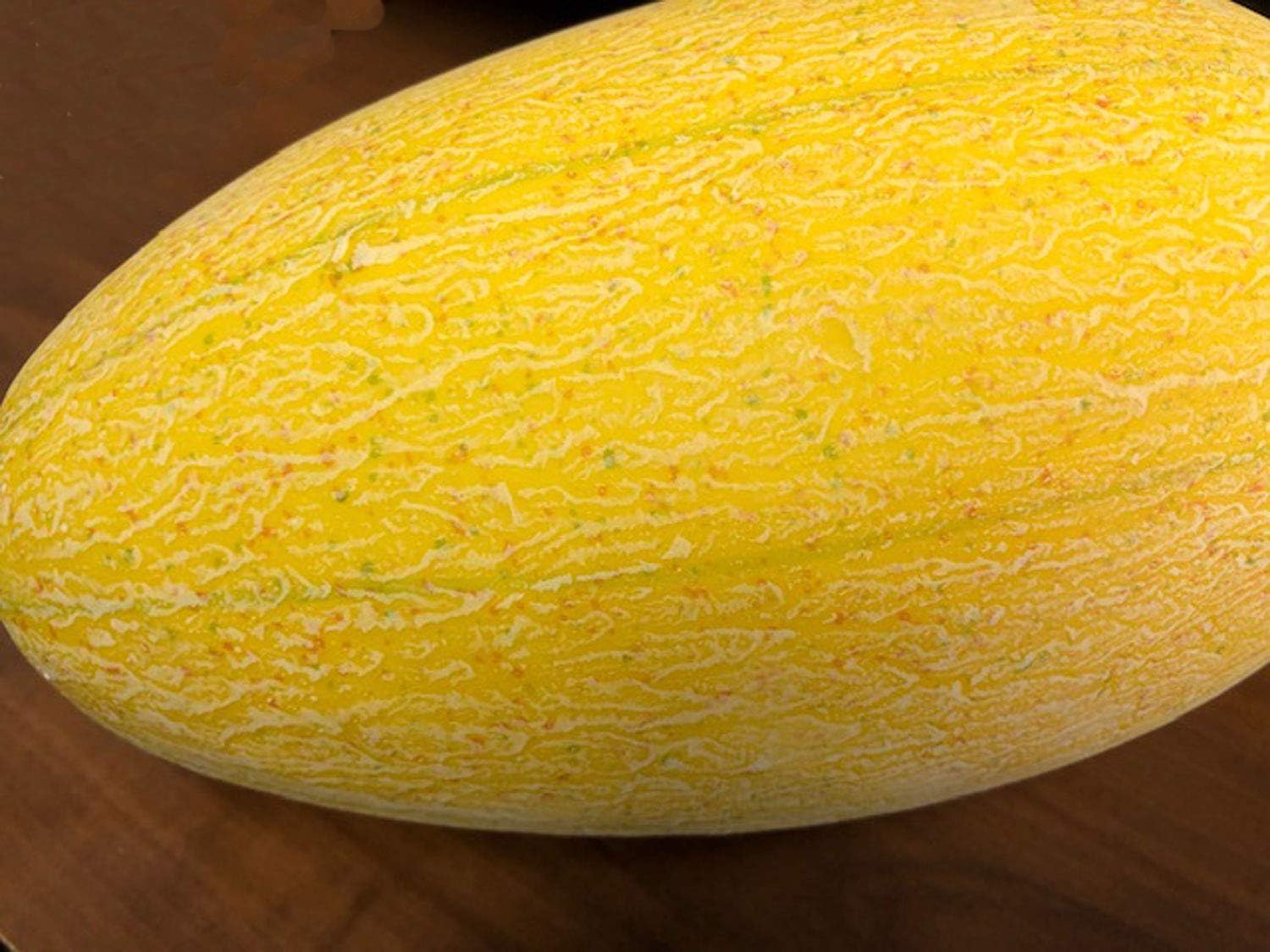 Artificial 9 Inch Yellow Honey Dew Melon Decor