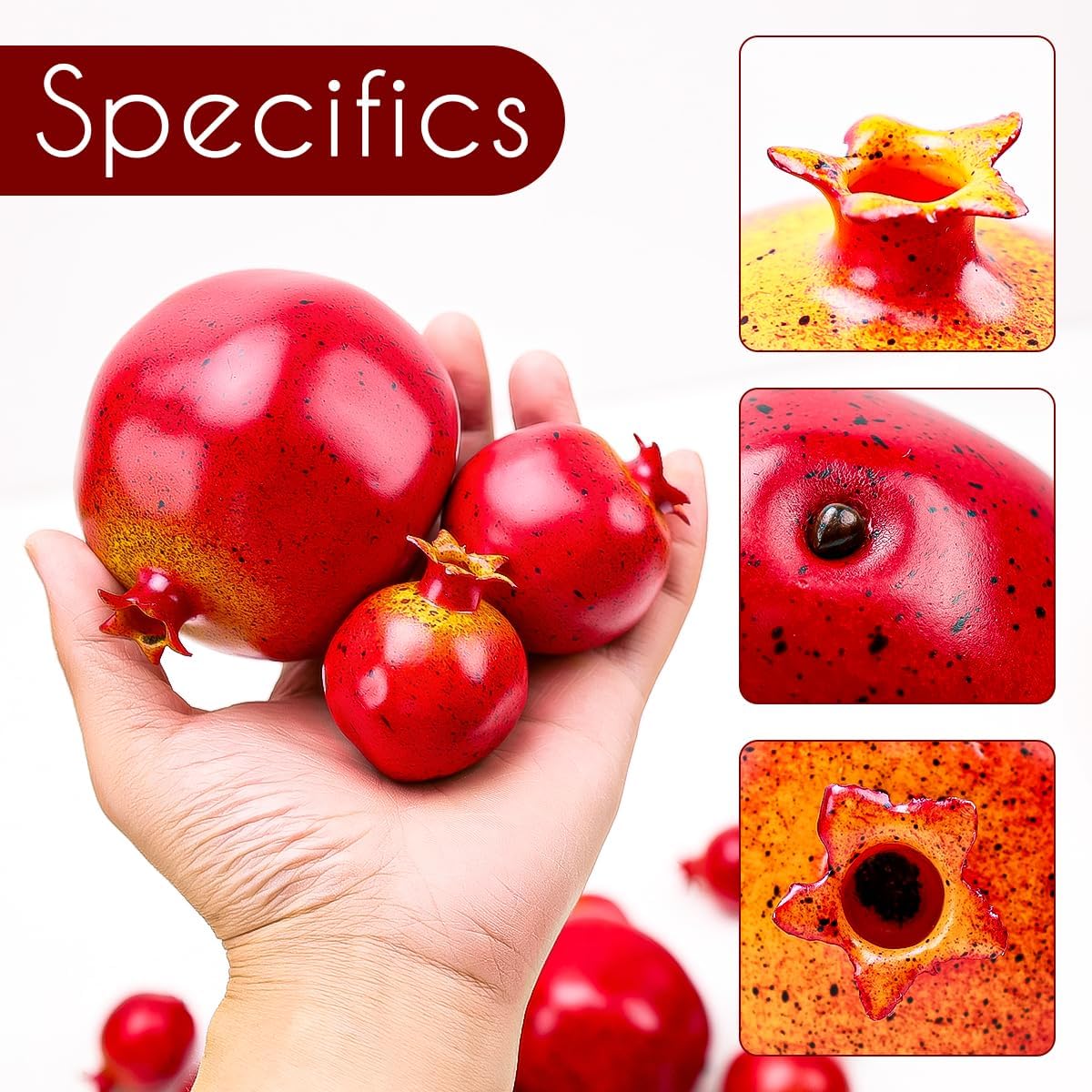 Meiwlong 15Pcs Artificial Pomegranates Decorations