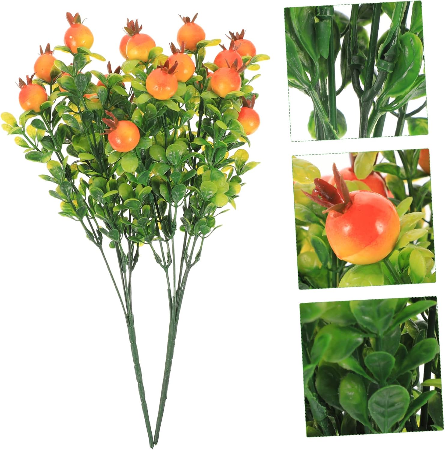 2Pcs Artificial Fruit Plants for Dining Table Centerpieces