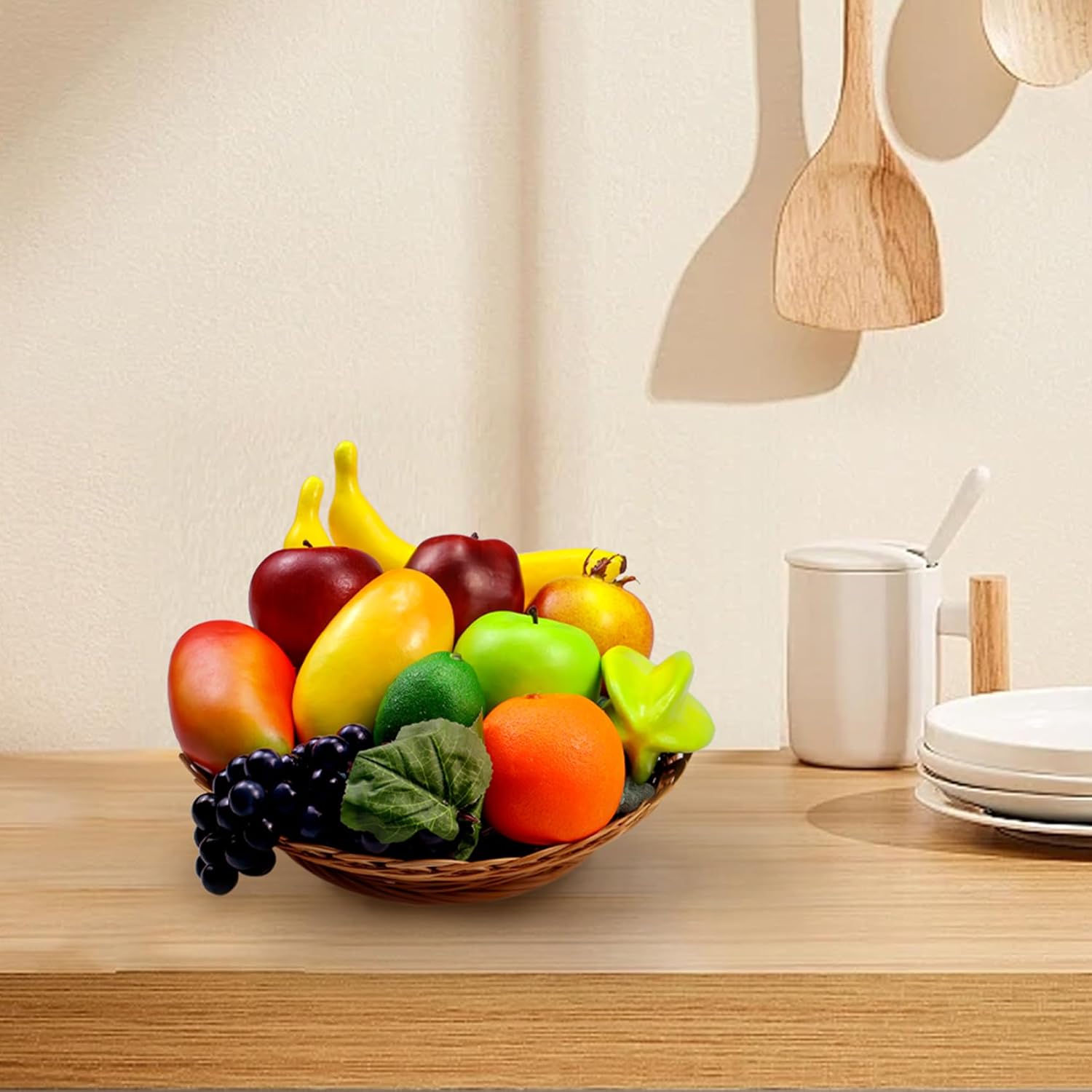 12 Pcs Artificial Fruits Set for Kitchen Decor
