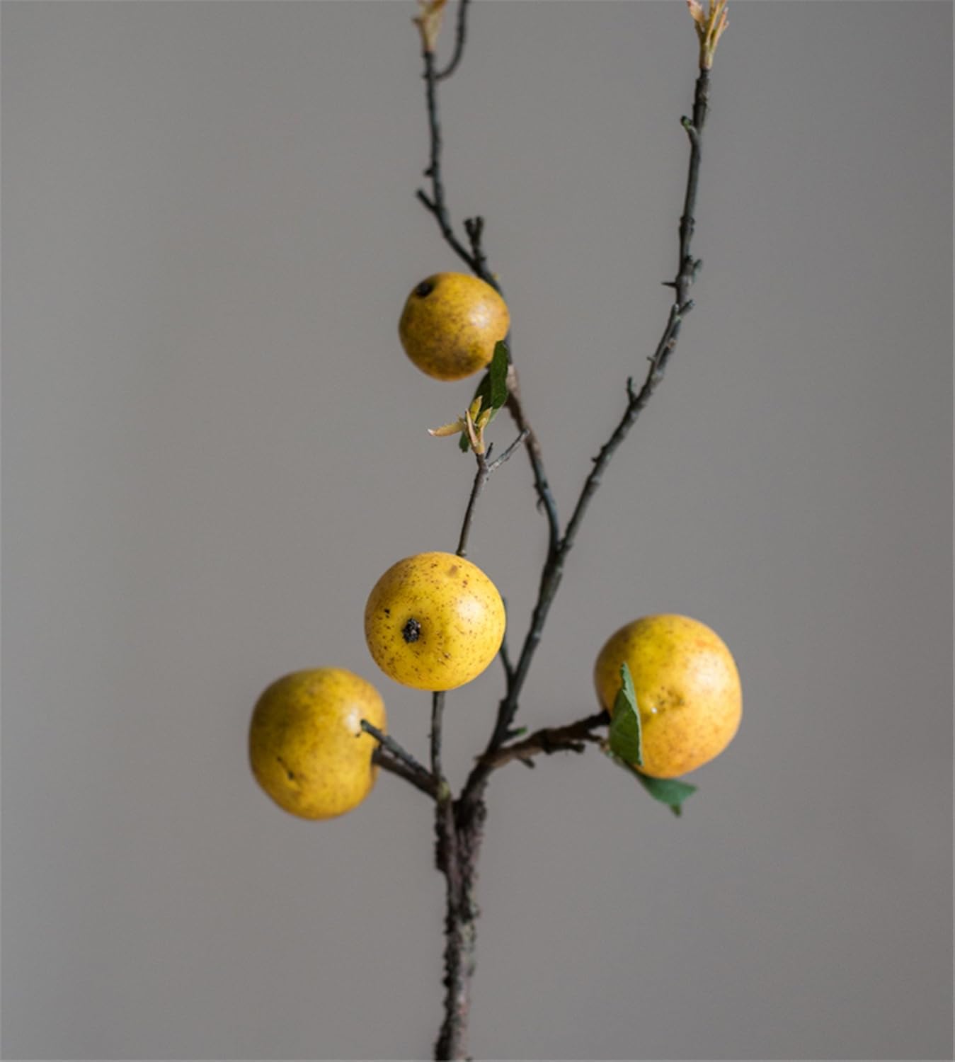 Zzooi 3PCS Artificial Pear Tree Branches with Fruits