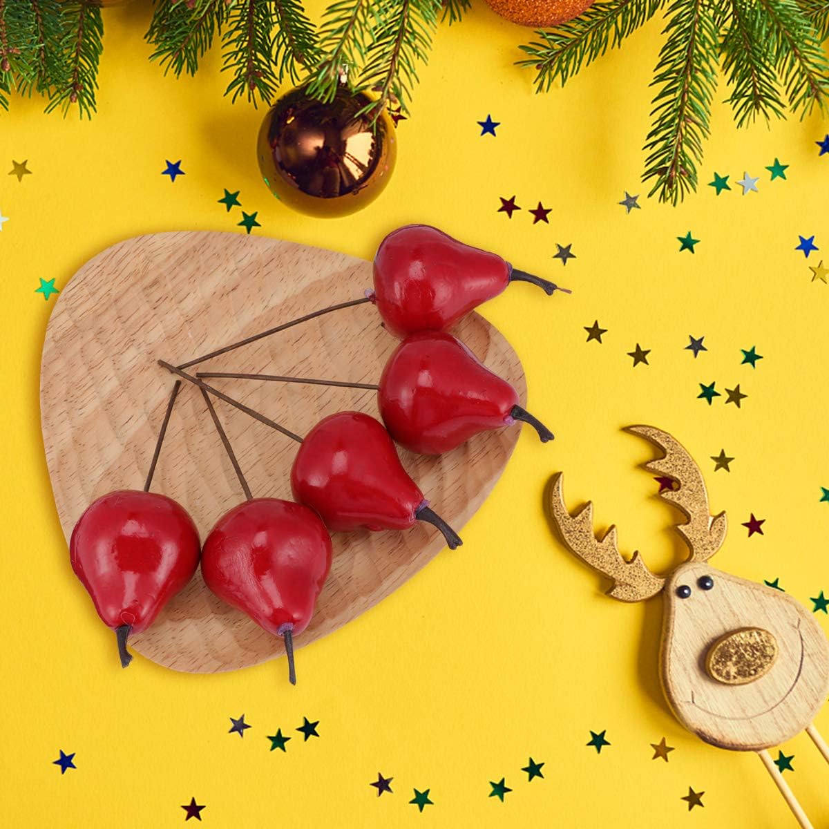 KESYOO 12pcs Christmas Artificial Fruit Wreath Decor