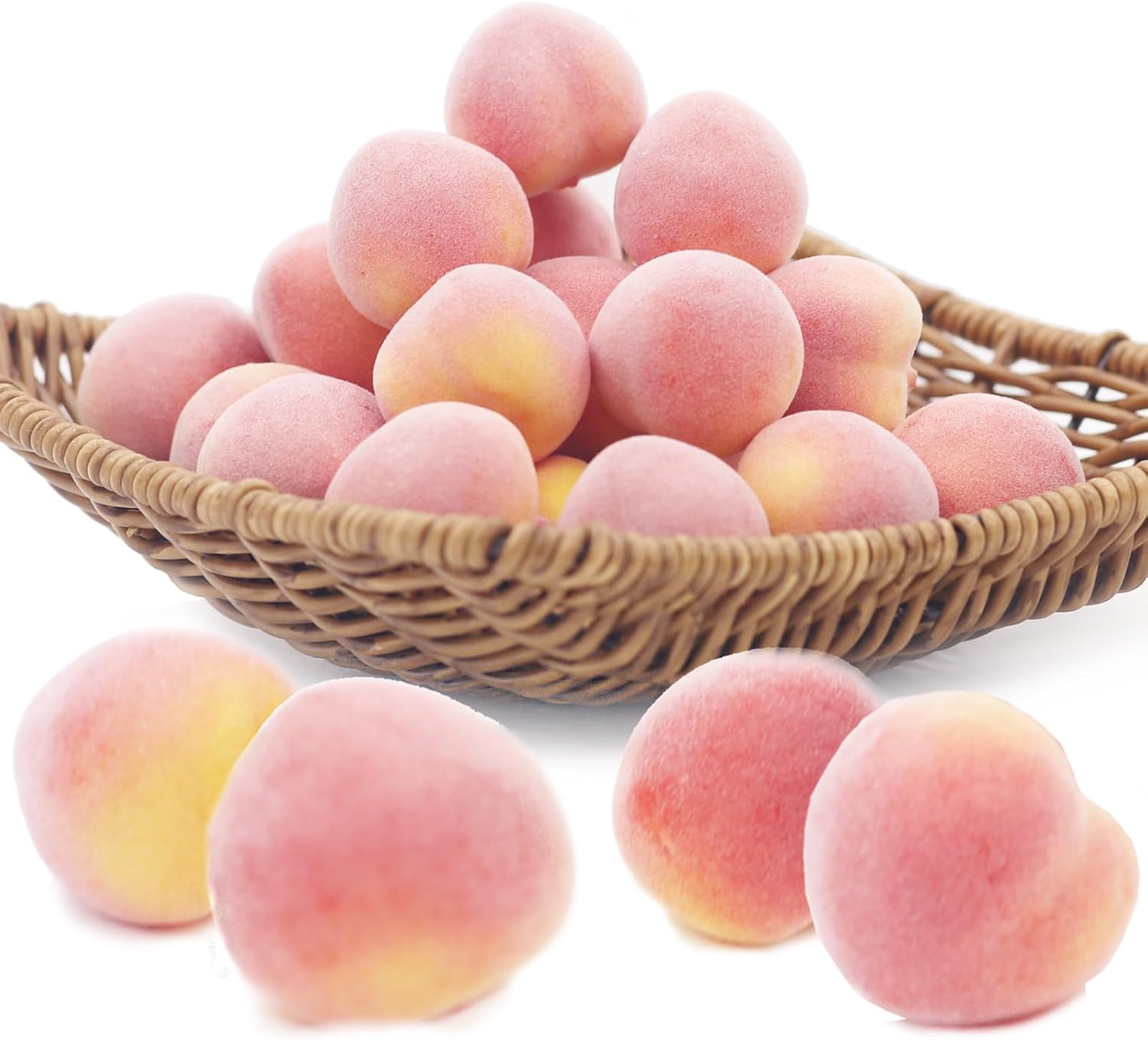 Tuxiaobu Artificial Peaches 30 Pcs Pink Decorations