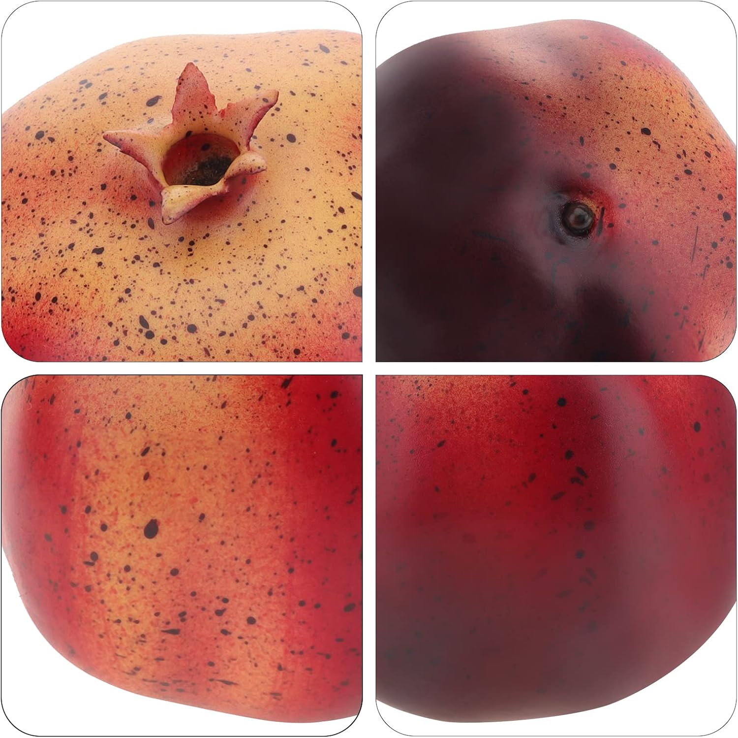 Woration 6PCS Artificial Pomegranates Realistic Decor Fruits