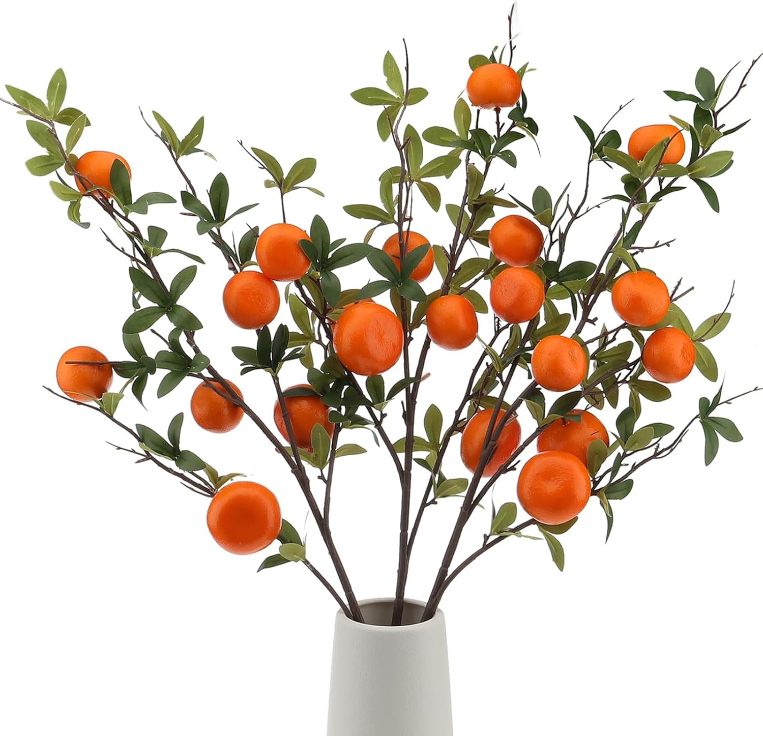 Gresorth 374 Inch Artificial Orange Branch 3pcs