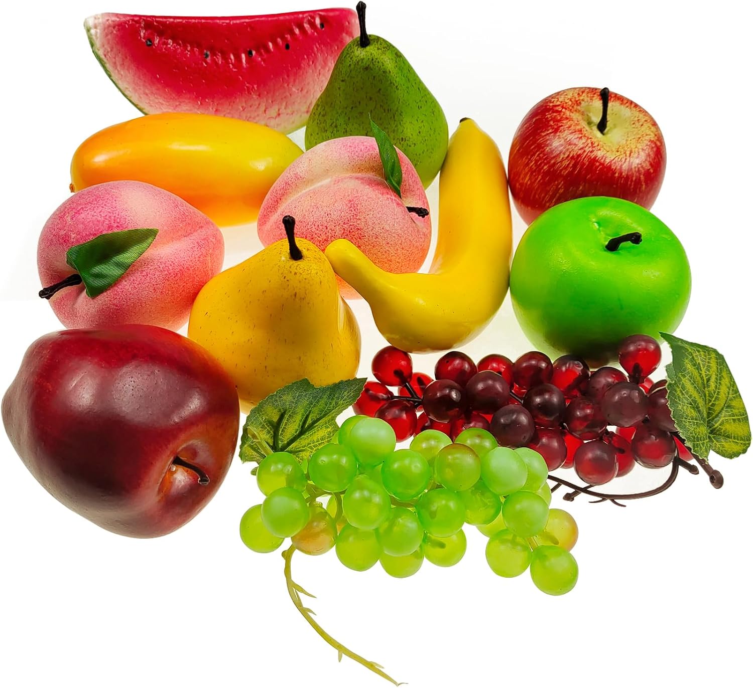 12 Pcs Artificial Fruits Decor Set