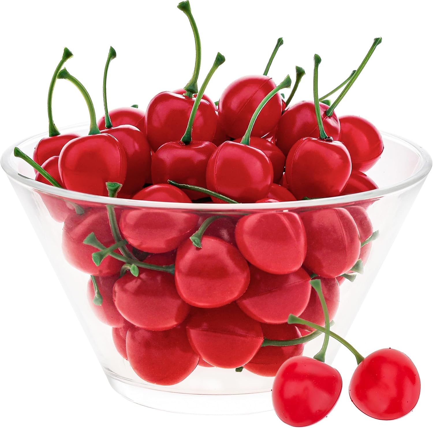 Gresorth 50pcs Artificial Red Cherry Decoration