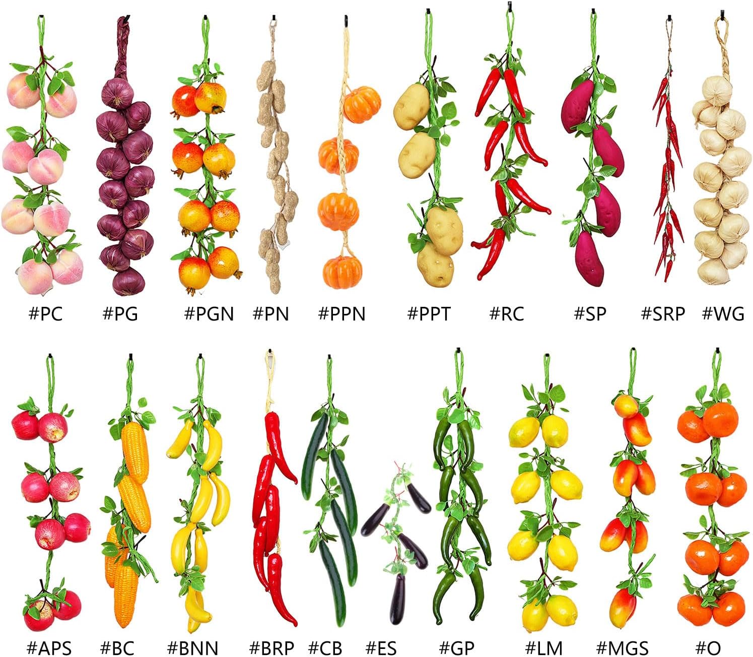1Set Artificial Hanging String Simulation Peanut Garland Farm Decor