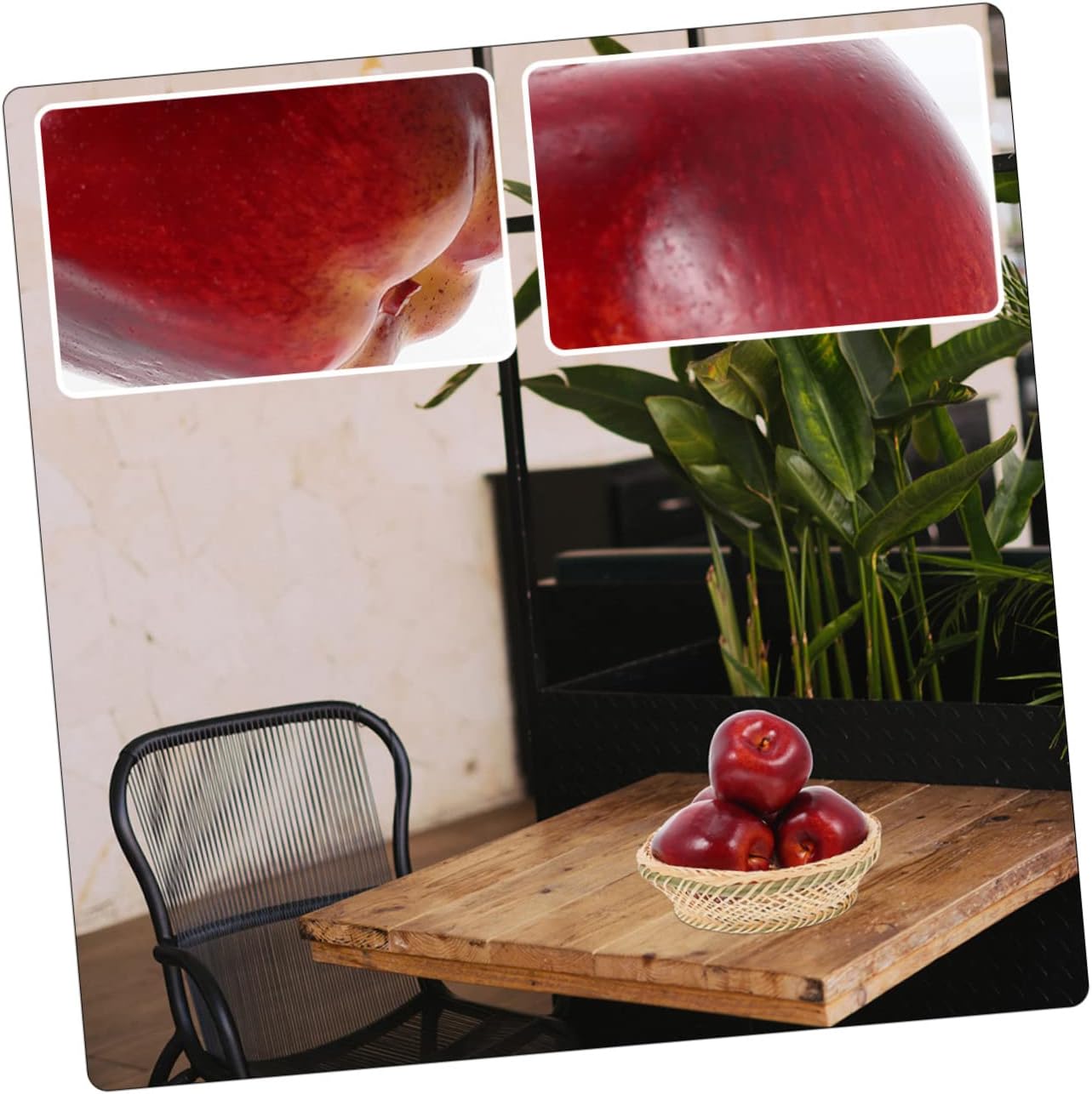 BESPORTBLE Artificial Red Apples 5Pcs Decorative Fruits