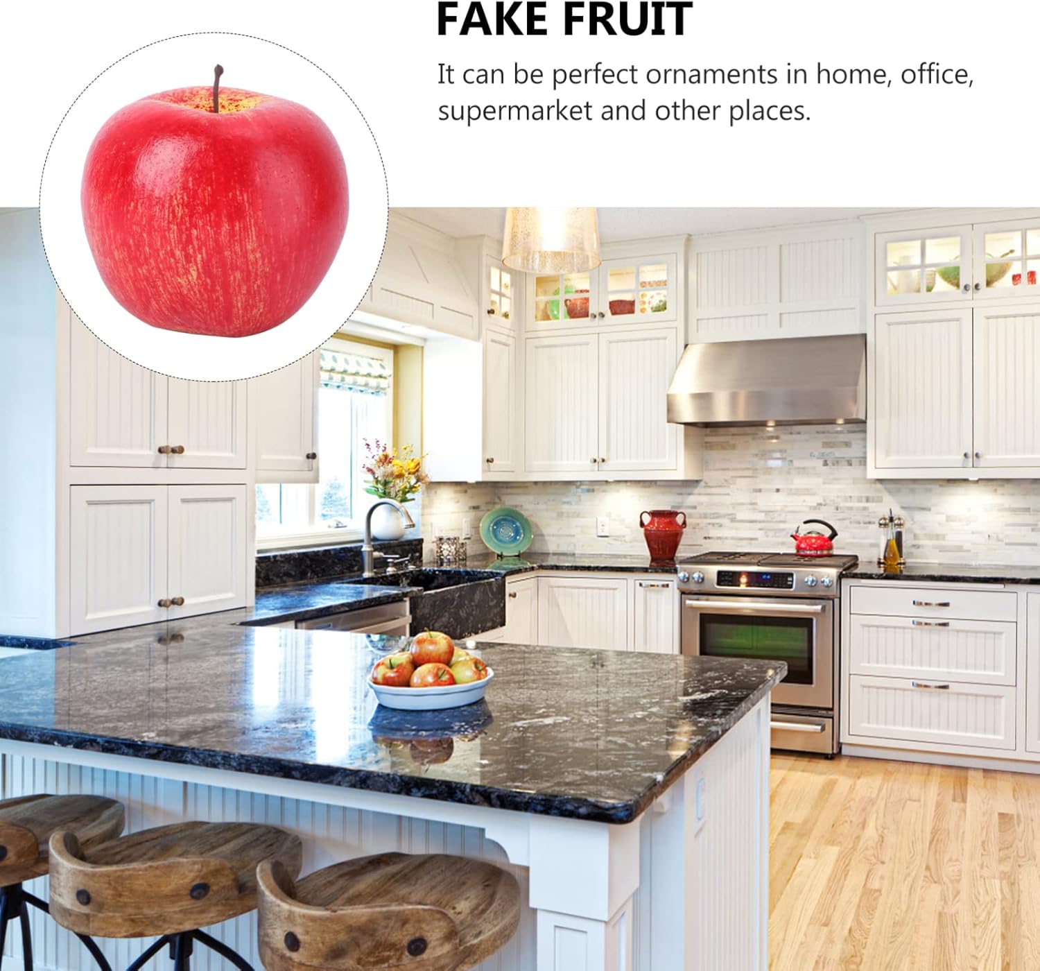 ABOOFAN Foam Fruit Dining Table Decor Artificial Apples Display Prop
