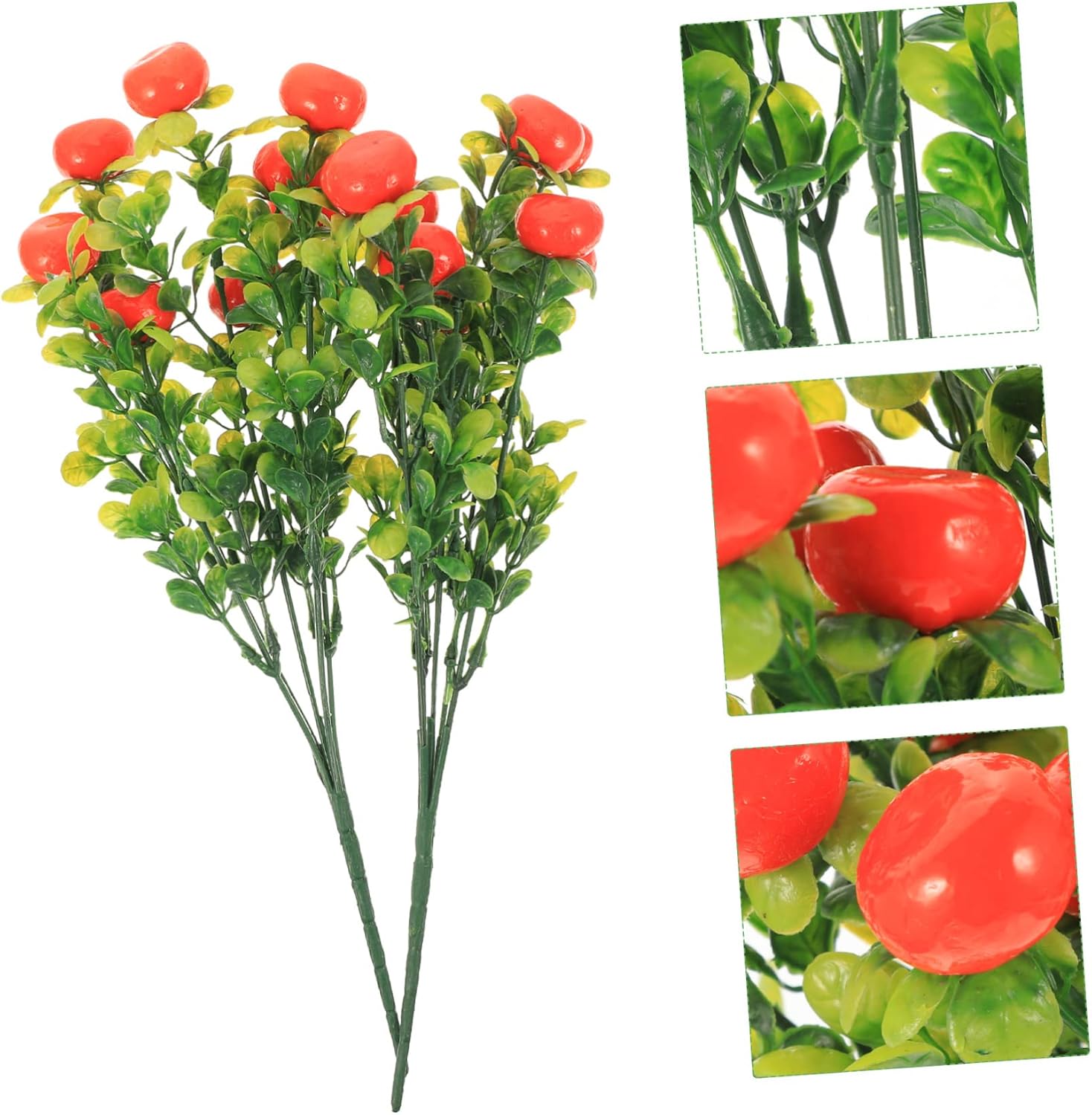 Healifty 2Pcs Artificial Fruit Plants Set for Home Decor