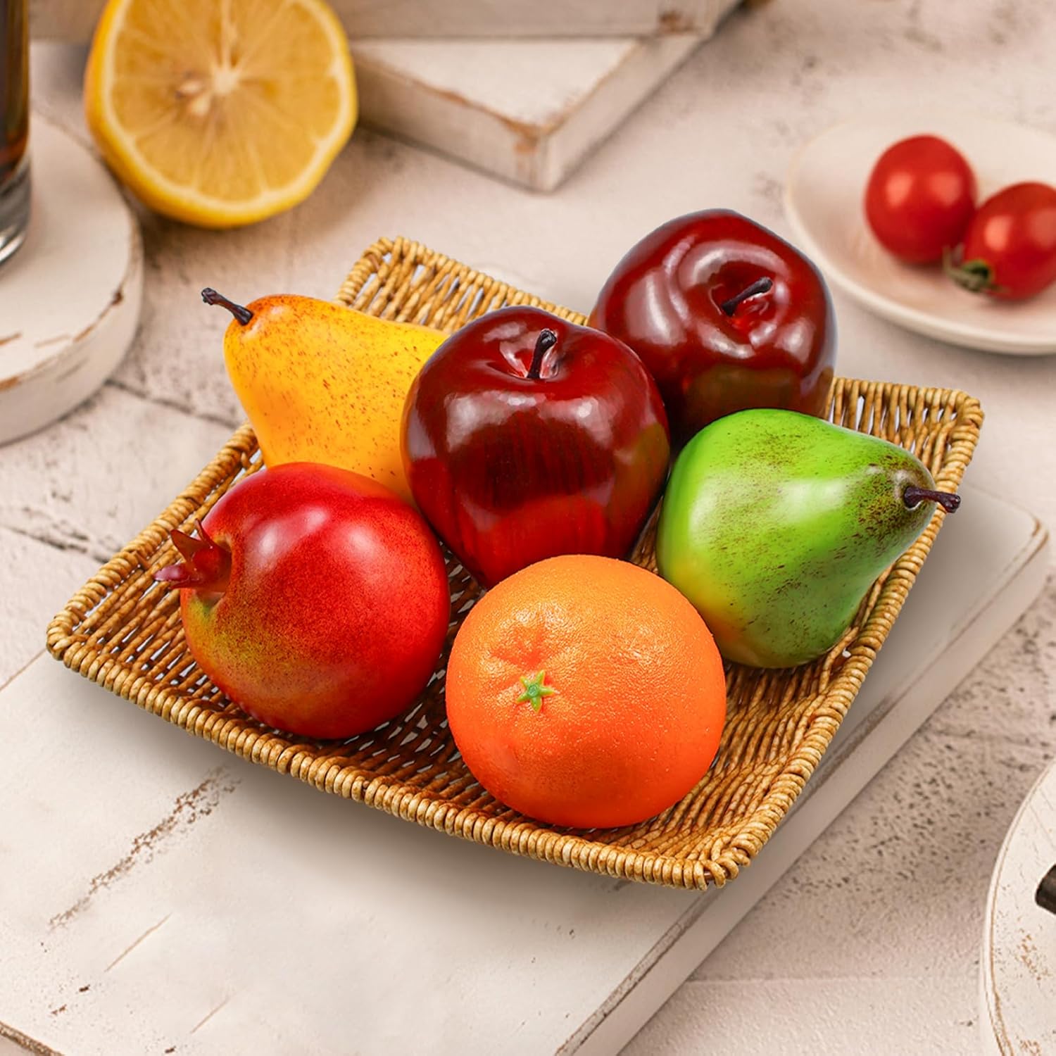 6 Pcs Artificial Fruit Pack Lifelike Decor