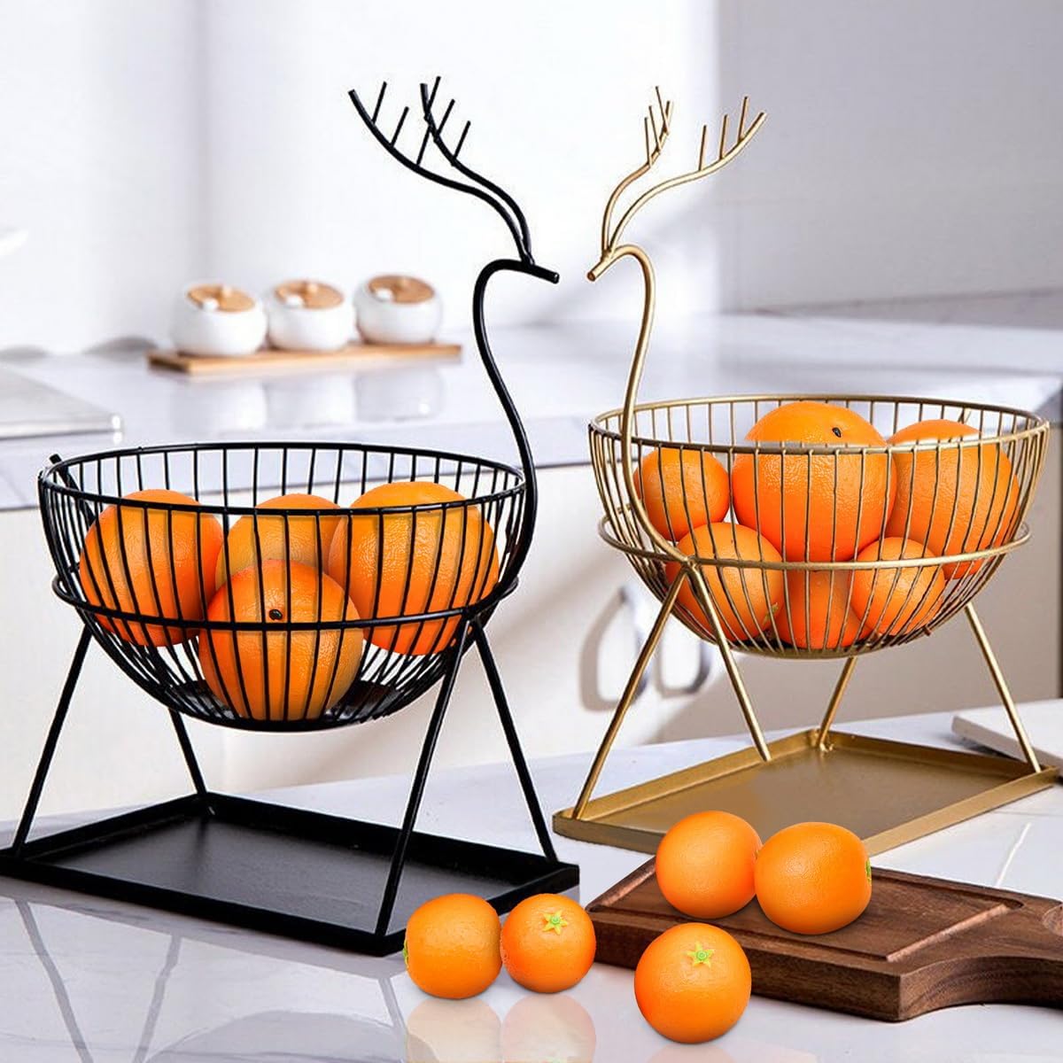 Woration Realistic Artificial Orange Decor Set 12PCS
