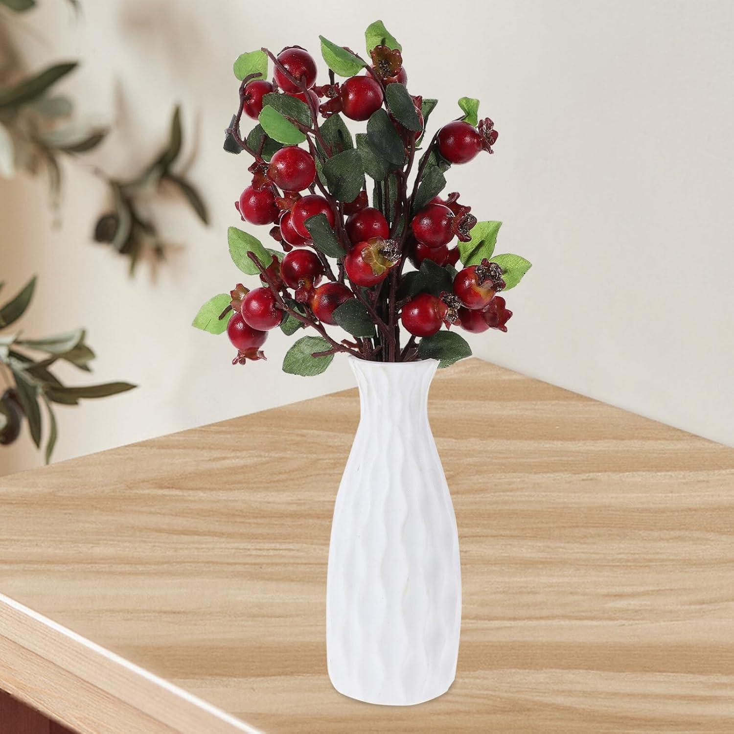Alipis Artificial Pomegranate Branches for Christmas Decor