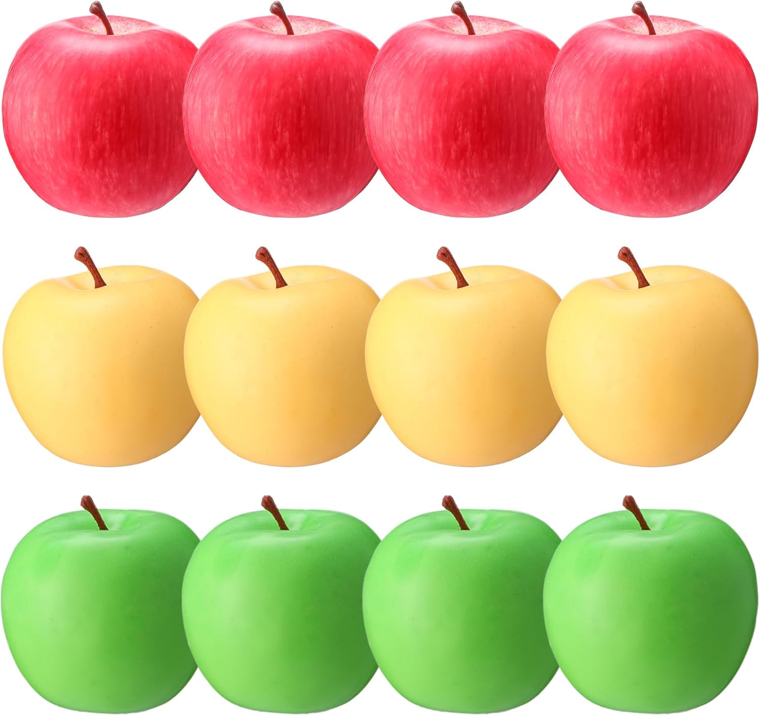 Libima 12 Pcs Realistic Fake Plastic Apples Decorations