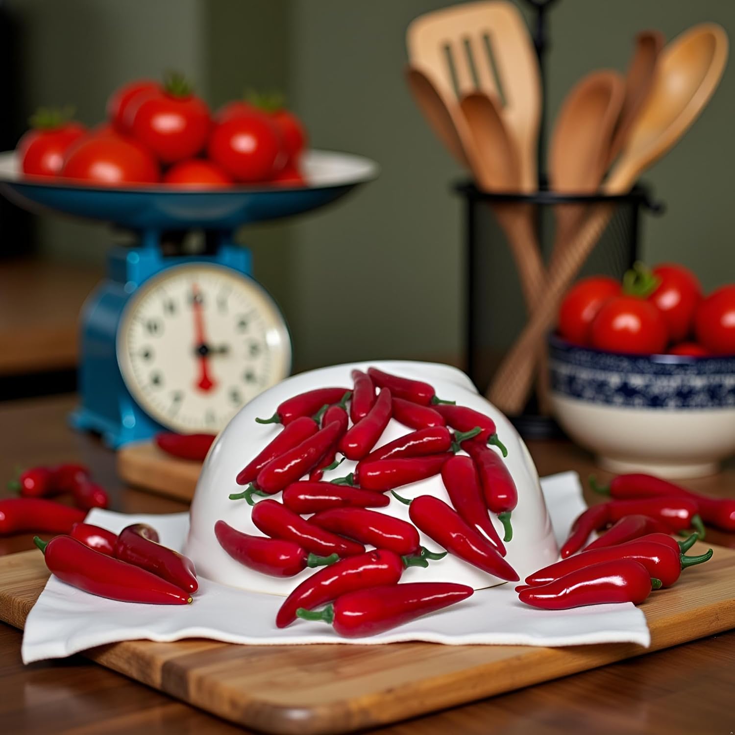 20 Pcs Realistic Fake Chili Peppers Photography Props