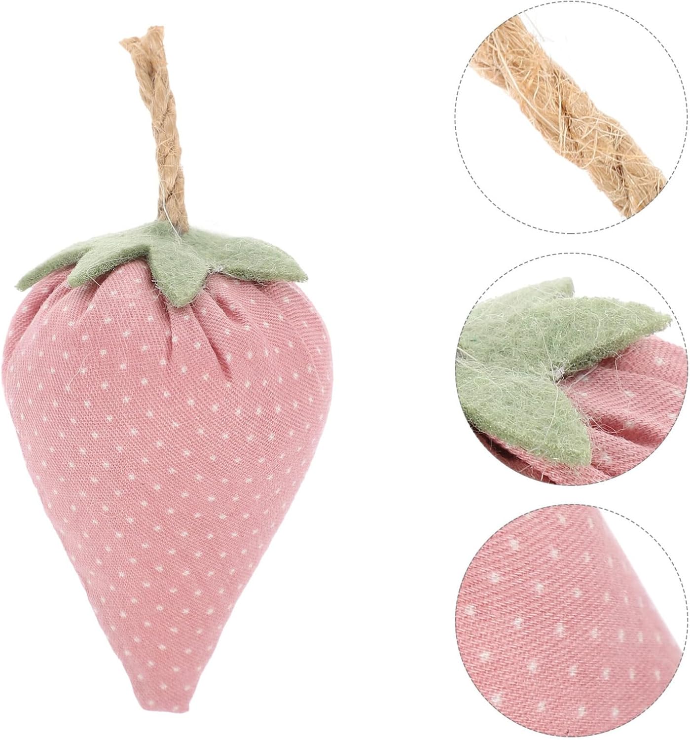 HolidyoYo Fabric Strawberry Bowl Fillers 4pcs