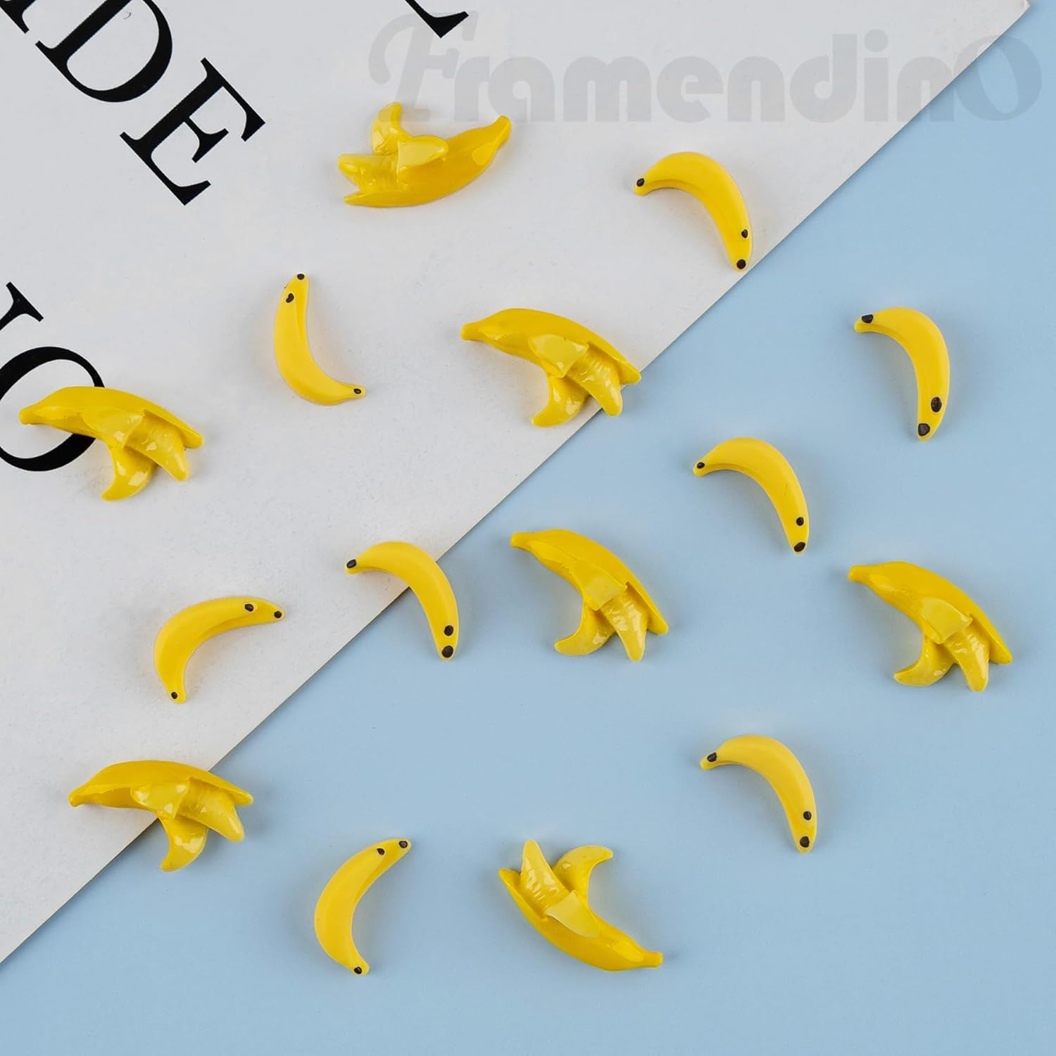 Framendino 40 Pack Miniature Bananas Artificial Decor