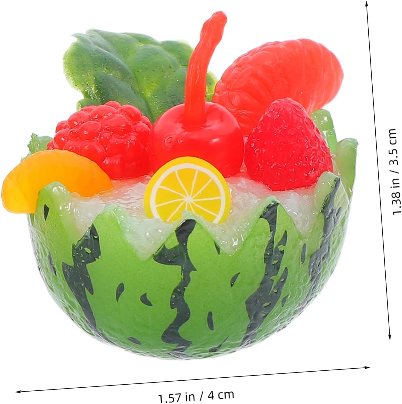 5pcs Lifelike Watermelon Bowls Artificial Fruit Decor