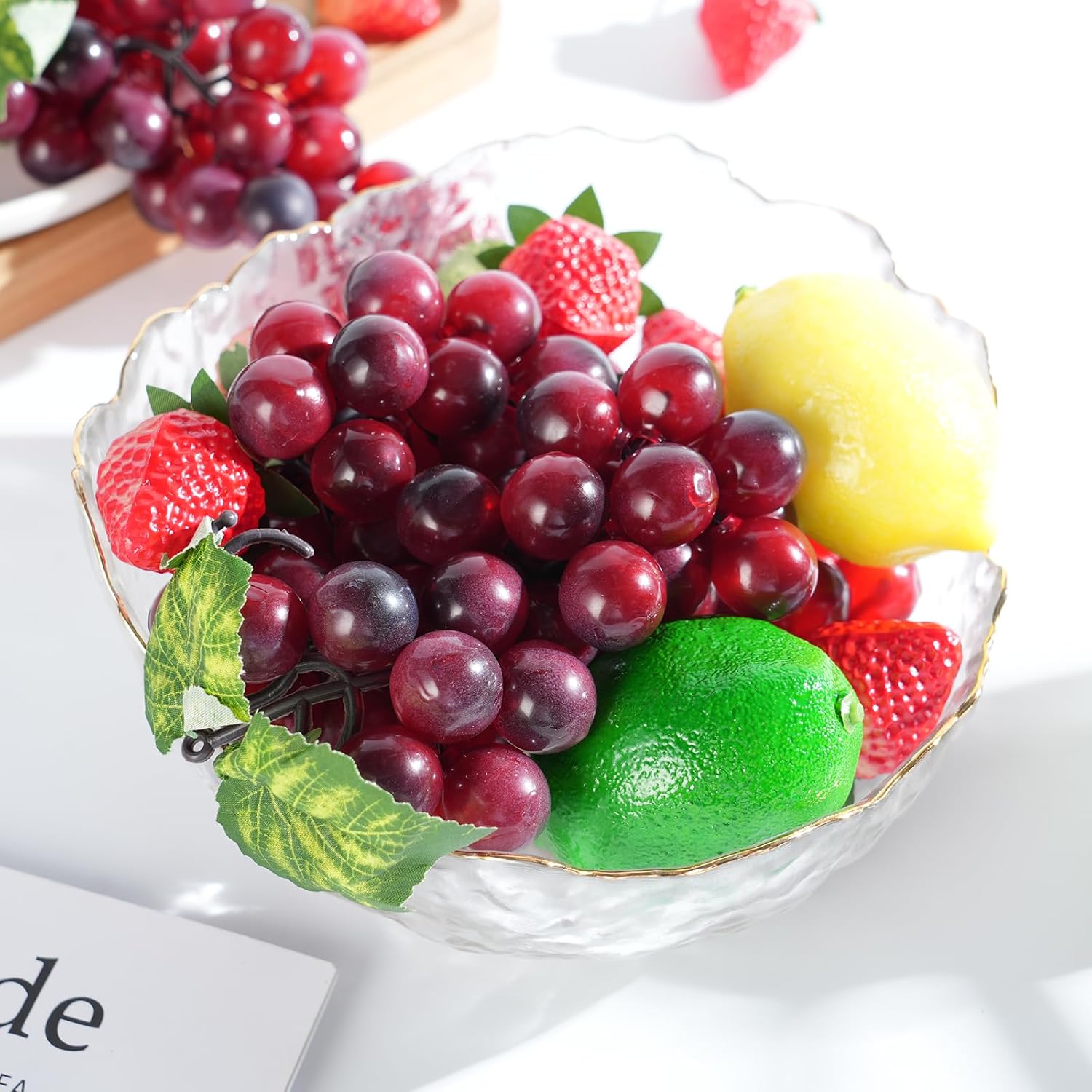 YimeBand 6 Bunches Artificial Grapes for Party Decor
