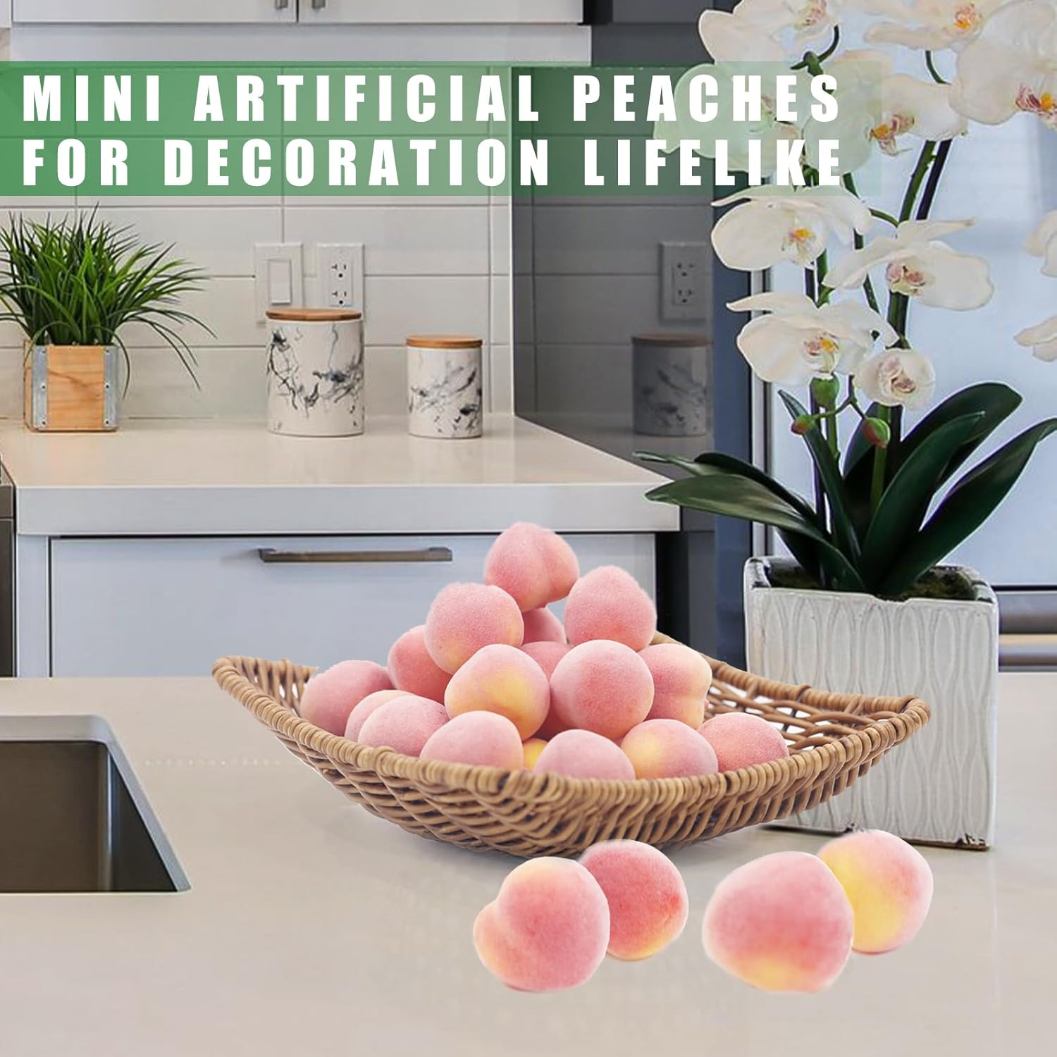 Tuxiaobu Artificial Peaches 30 Pcs Pink Decorations