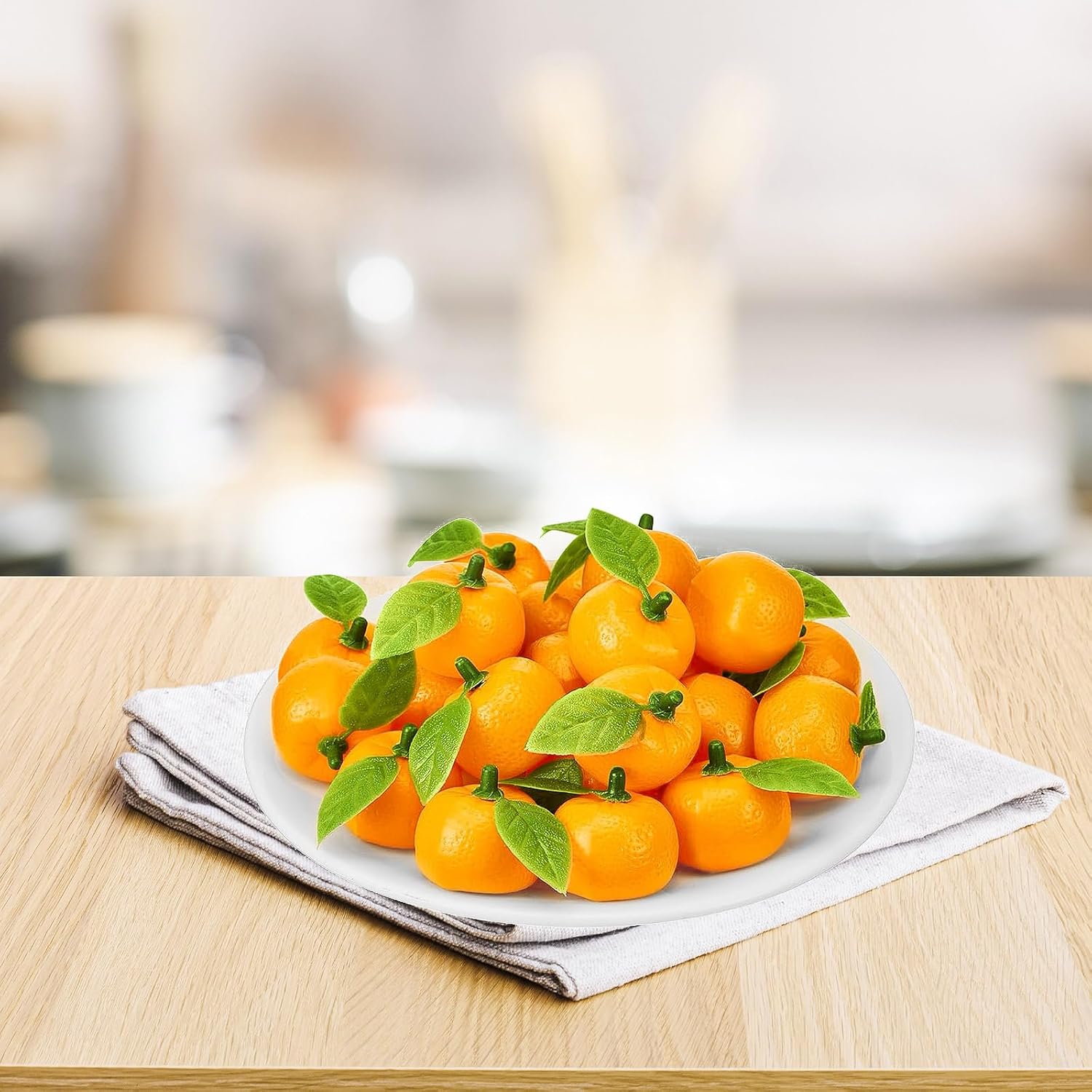 120PCS Mini Artificial Orange Decorations