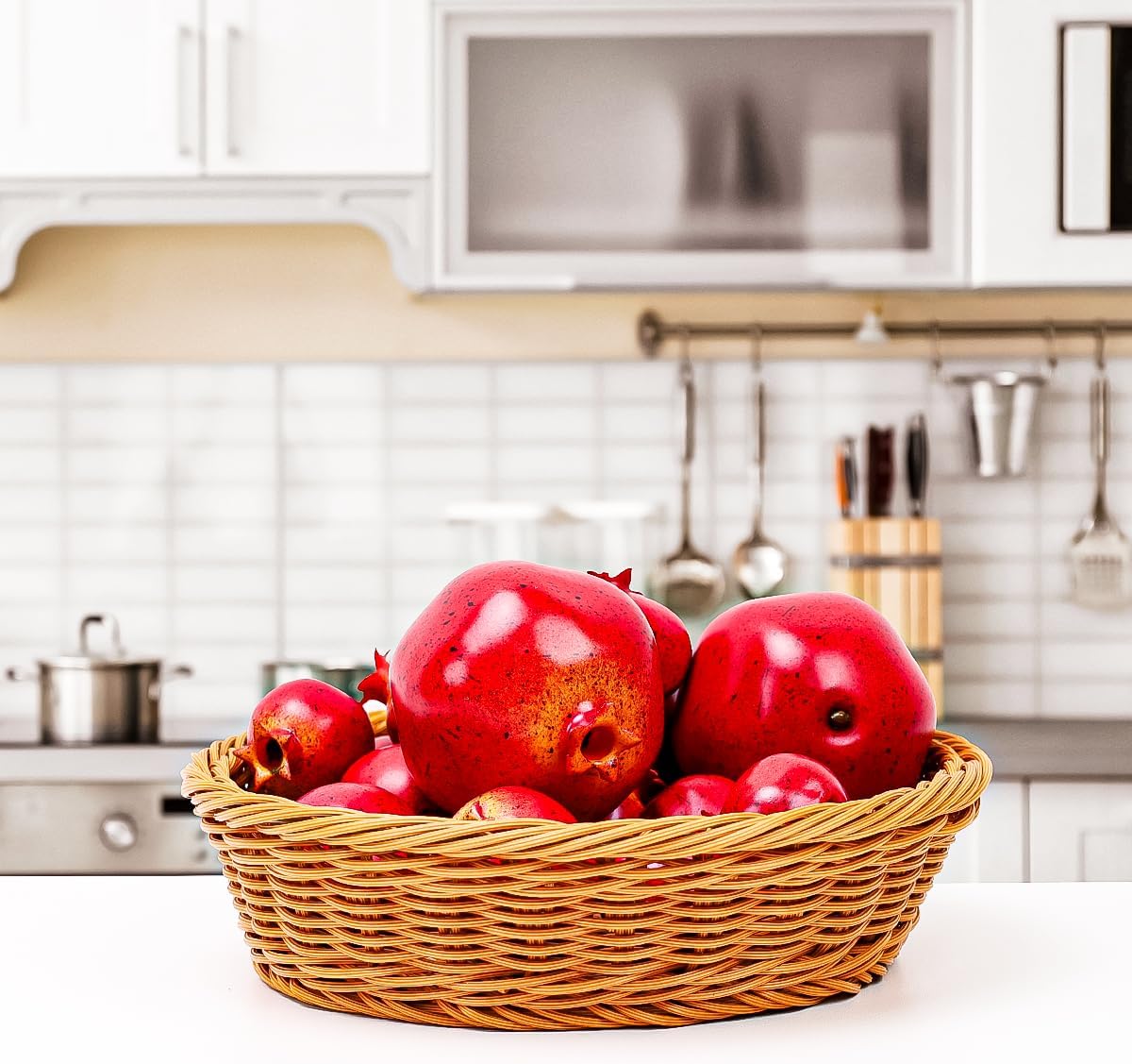 Meiwlong 15Pcs Artificial Pomegranates Decorations