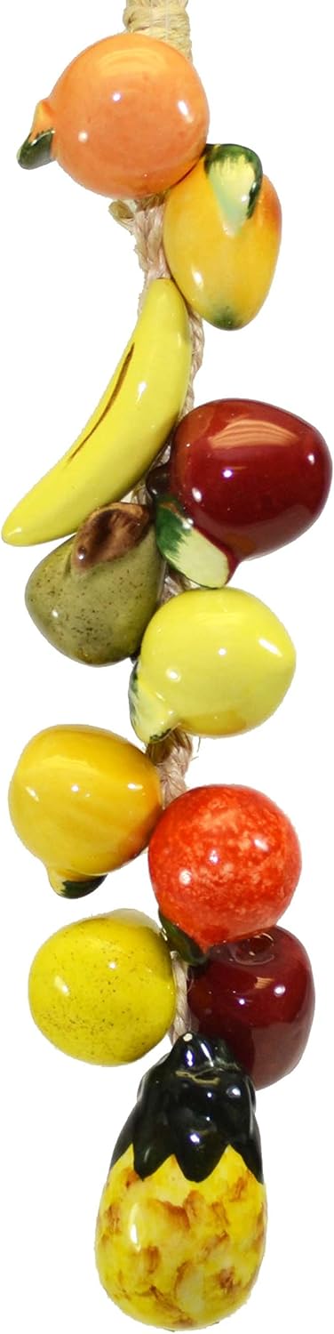 Laredo Small Ceramic Fruit String 165 Inch 11 Fruits