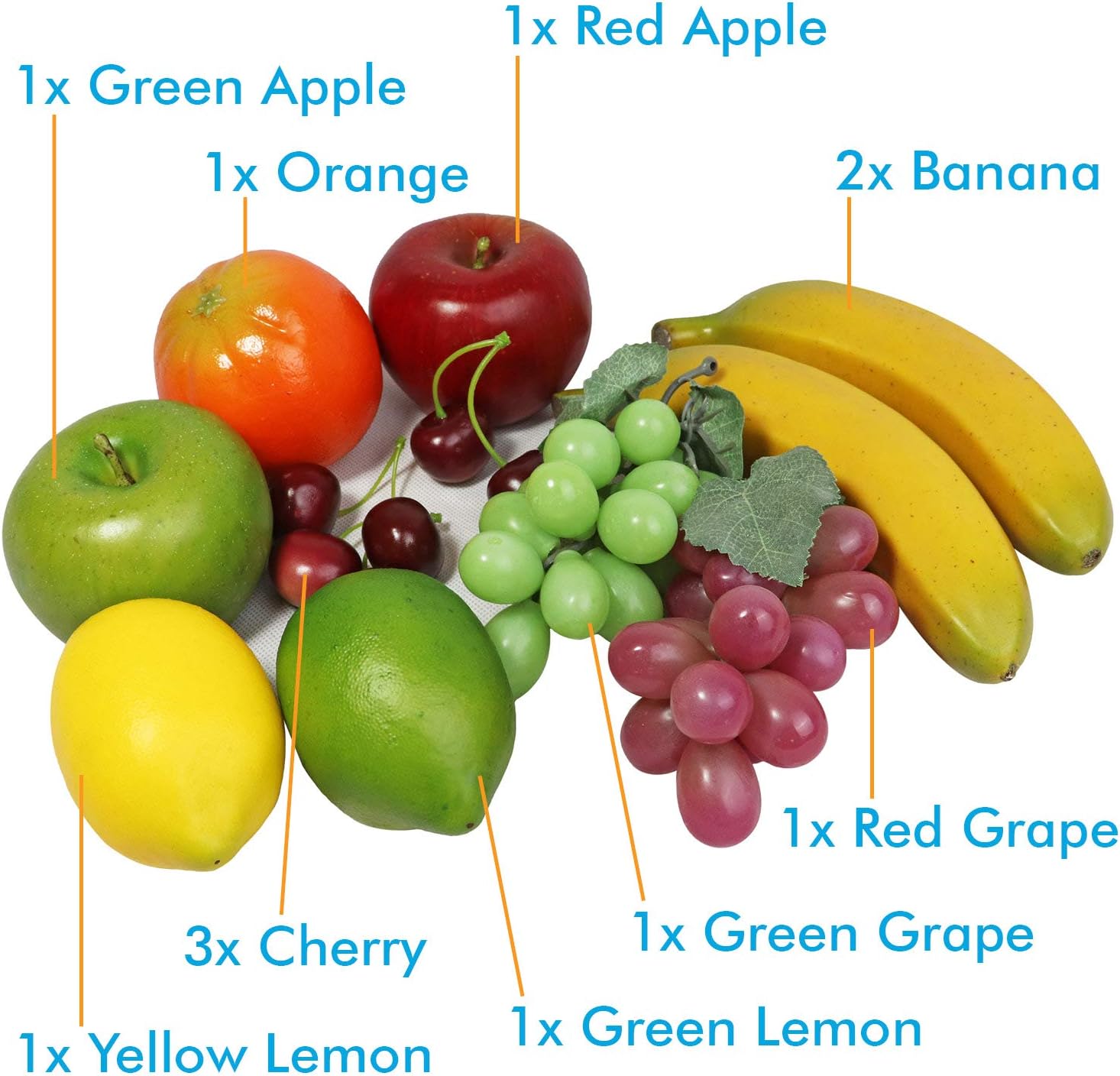 Millennial Essentials Artificial Fruit Decor Set 12pcs