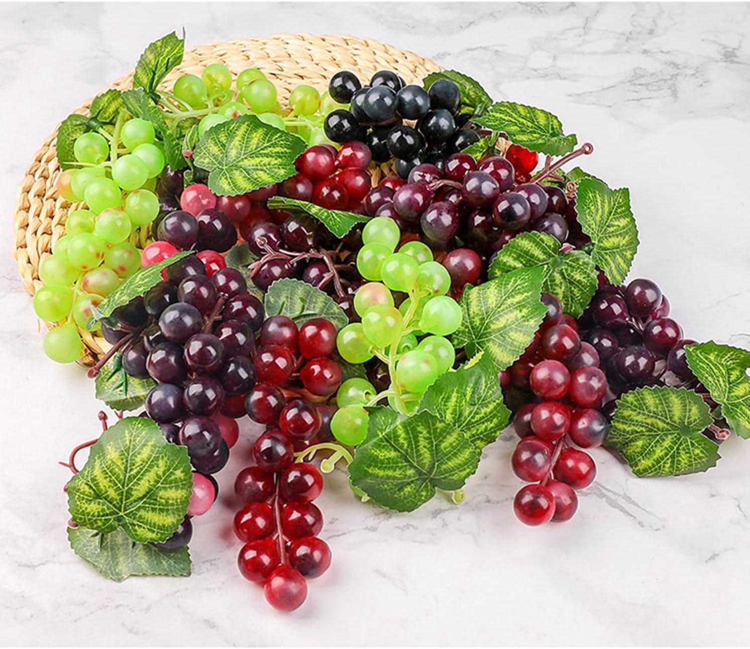 Bairdish 5 Pack Assorted Artificial Grape Clusters