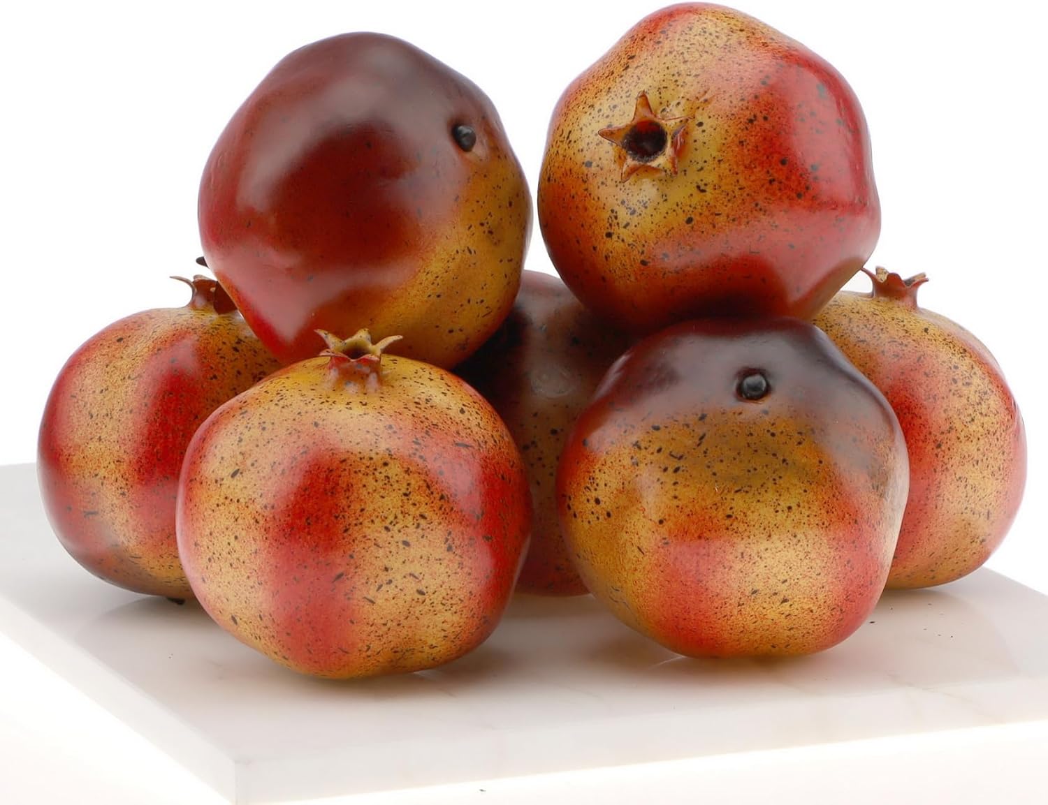 Woration 6PCS Artificial Pomegranates Realistic Decor Fruits