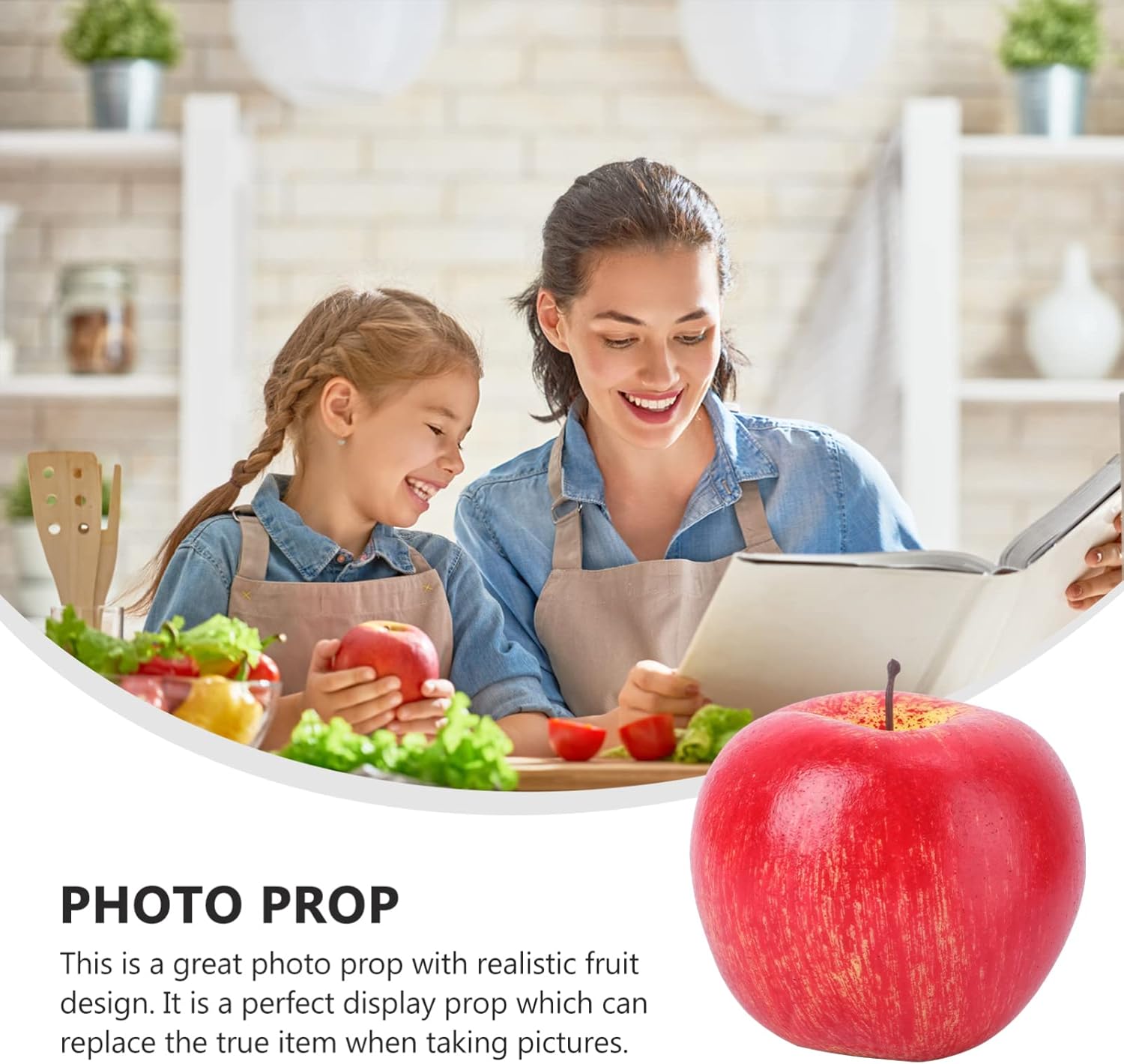 ABOOFAN Foam Fruit Dining Table Decor Artificial Apples Display Prop