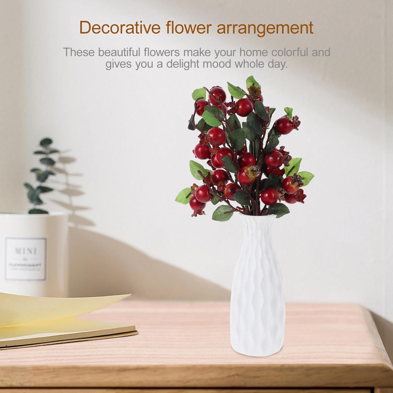 Alipis Artificial Pomegranate Branches for Christmas Decor