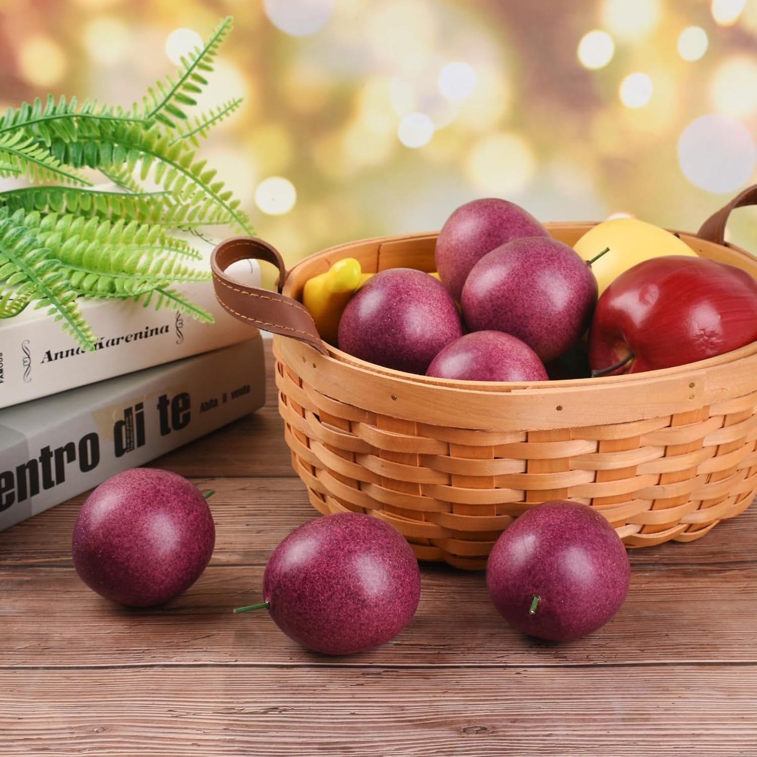 Artificial Passion Fruits 8 Pcs for Home Kitchen Decor