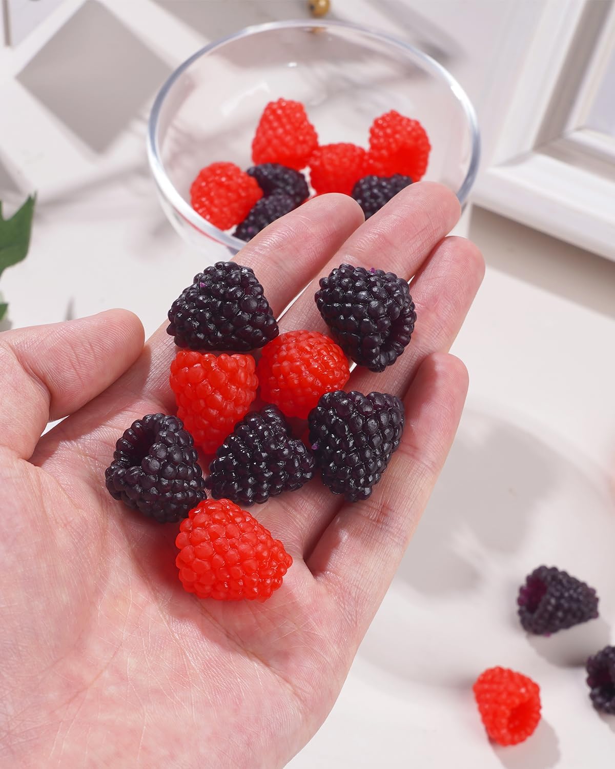 20 Pieces Artificial Raspberry for Decor and Photo Props