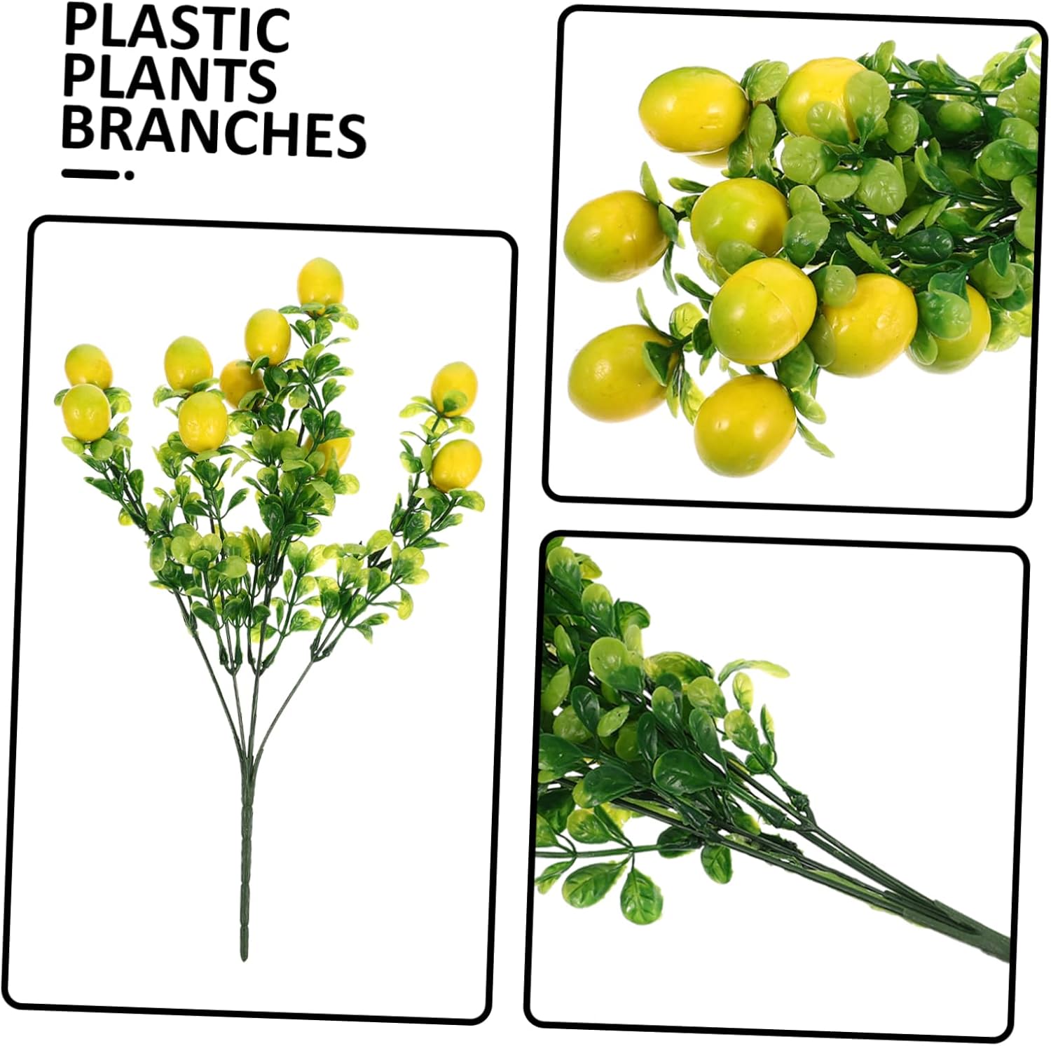 Zerodeko 2pcs Artificial Fruit Branches for Home Decor